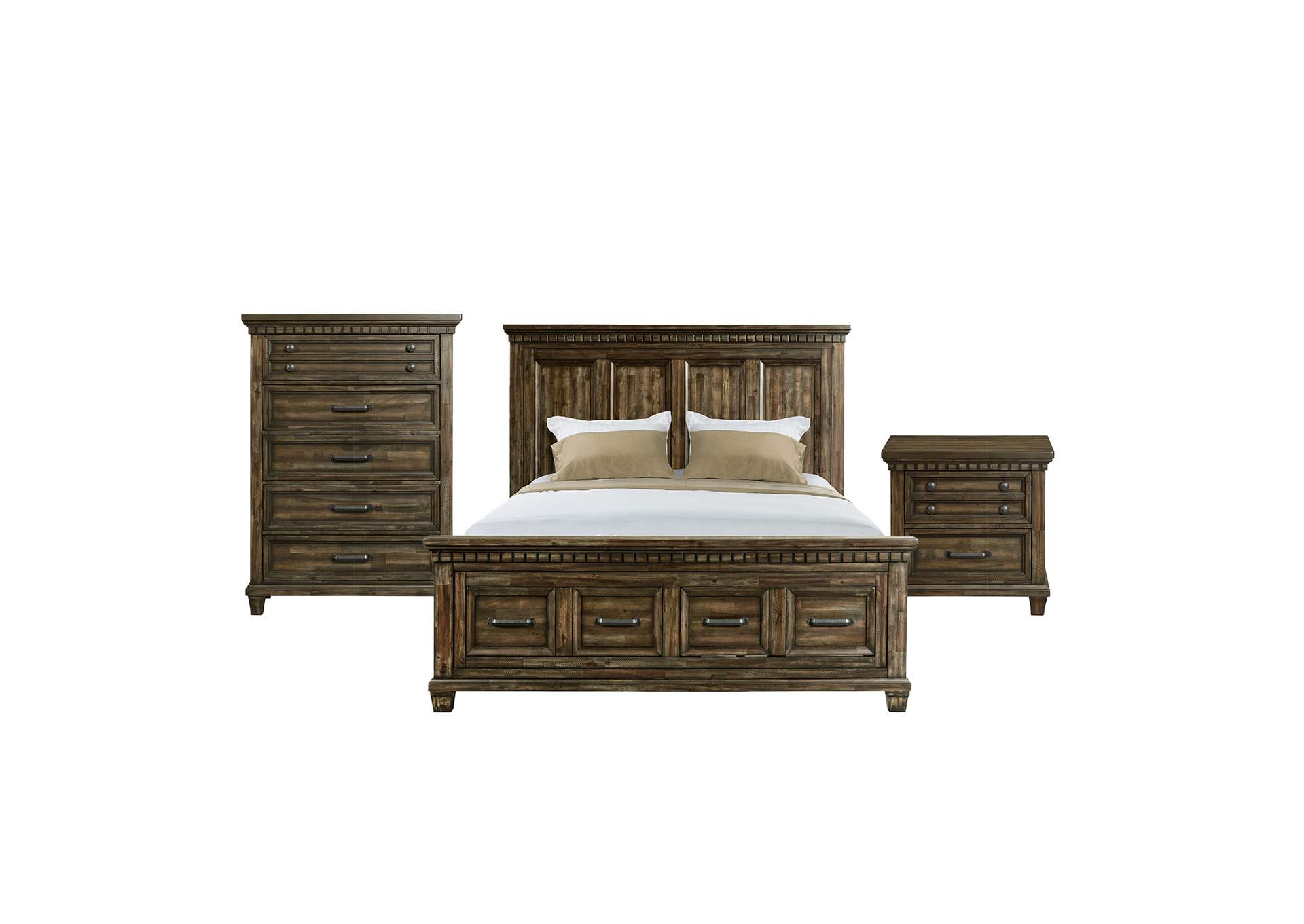 Mccabe King Storage 3 Piece Bedroom Set,Elements