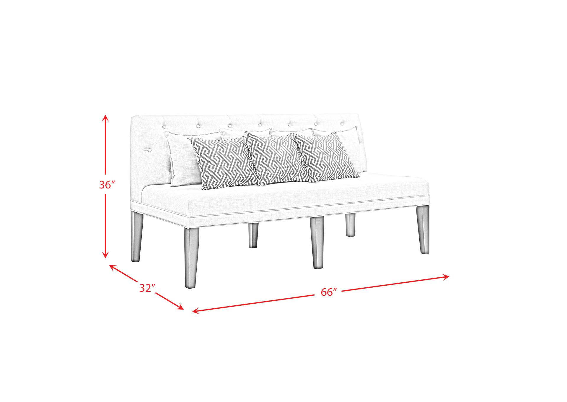 Maddox Dining Sofa With Seven Pillows,Elements