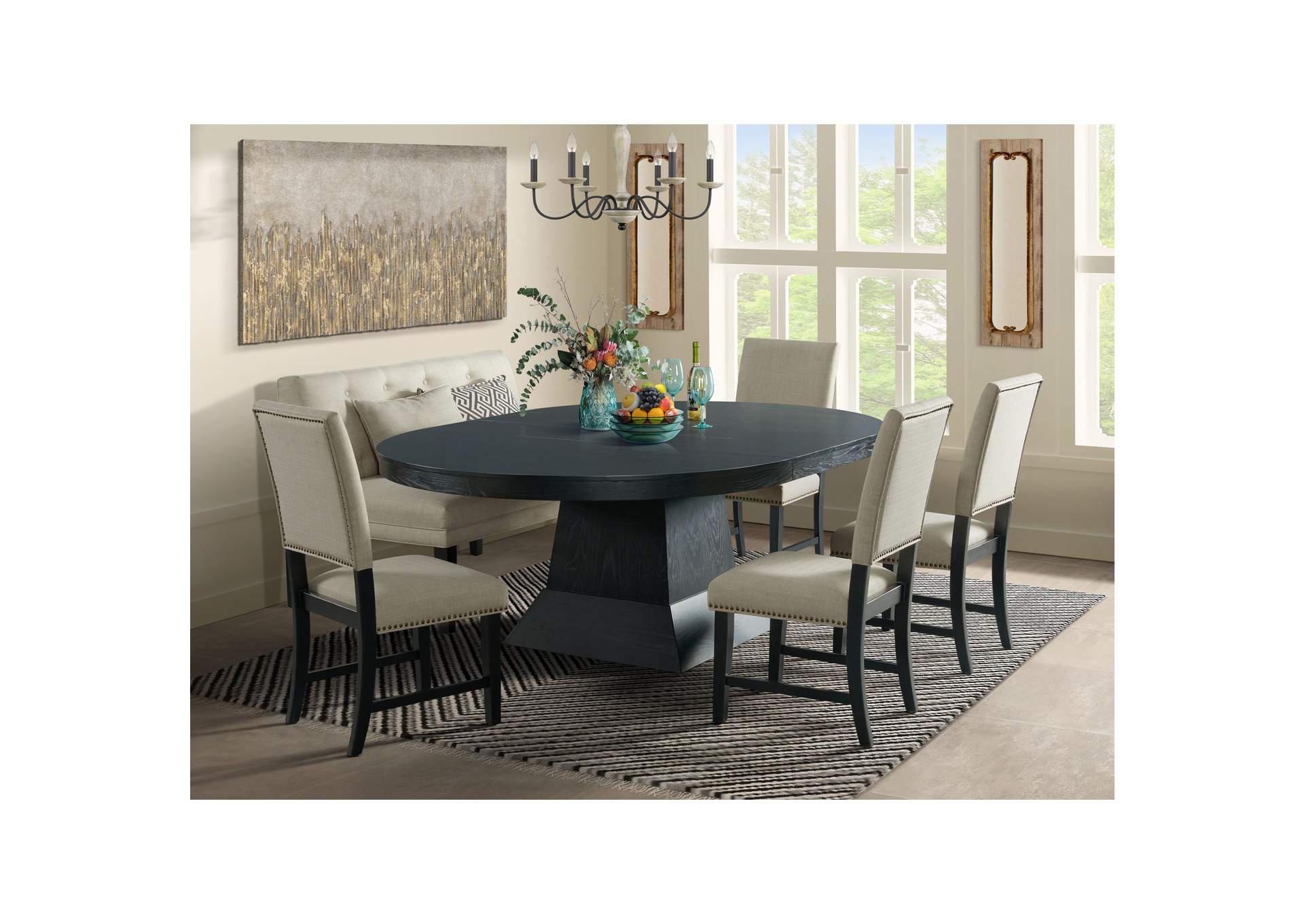 Maddox Oval Dining Table,Elements