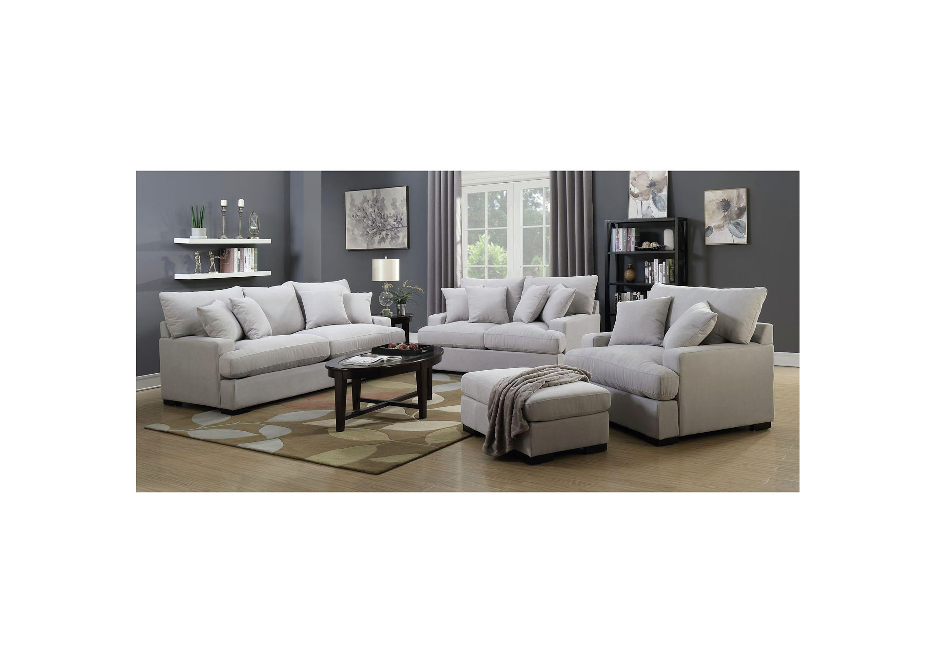 Madison Avenue Sofa With Pillow Hugo Grey,Elements