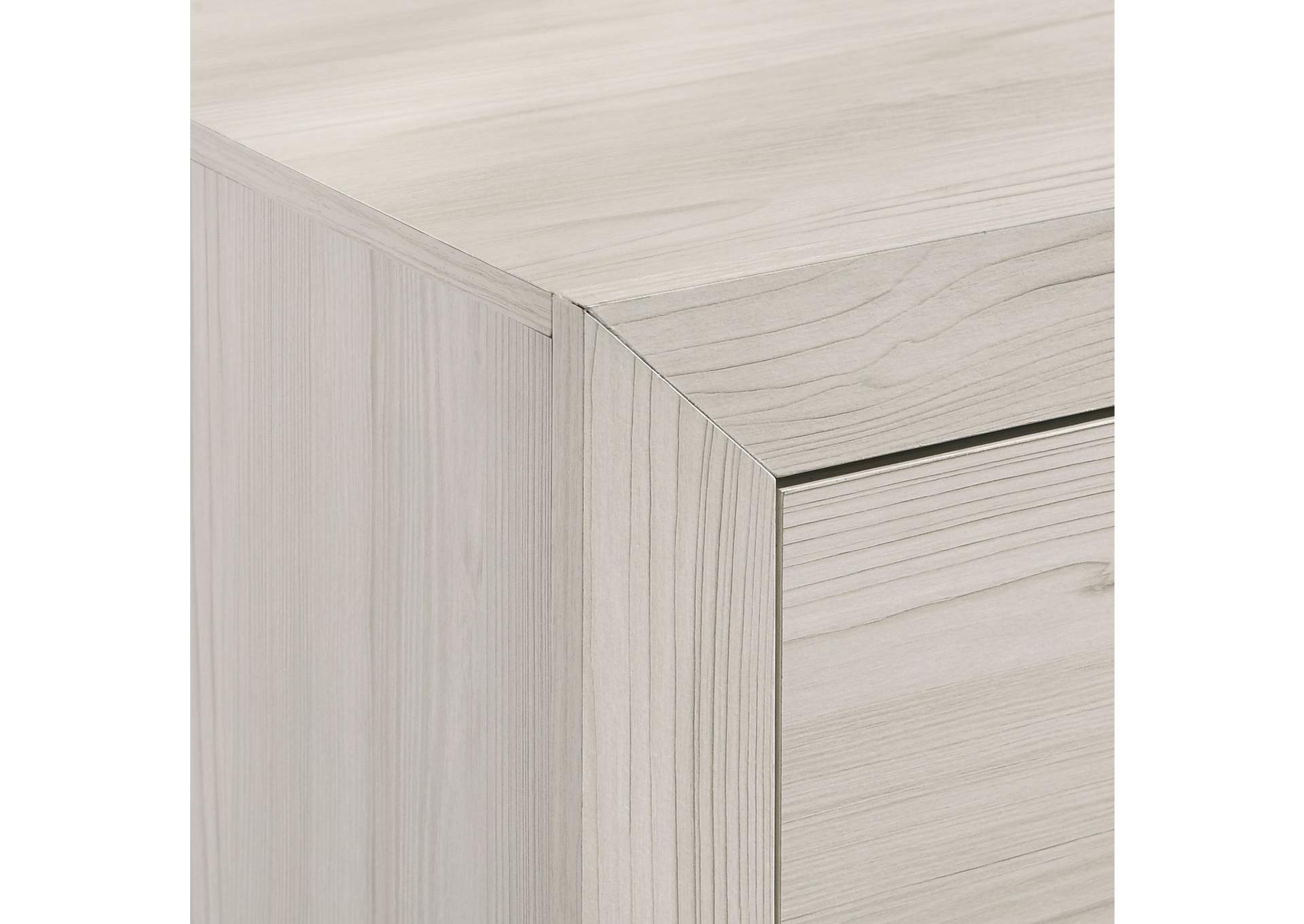 Makayla King Panel 4 Piece Bedroom Set In Natural,Elements