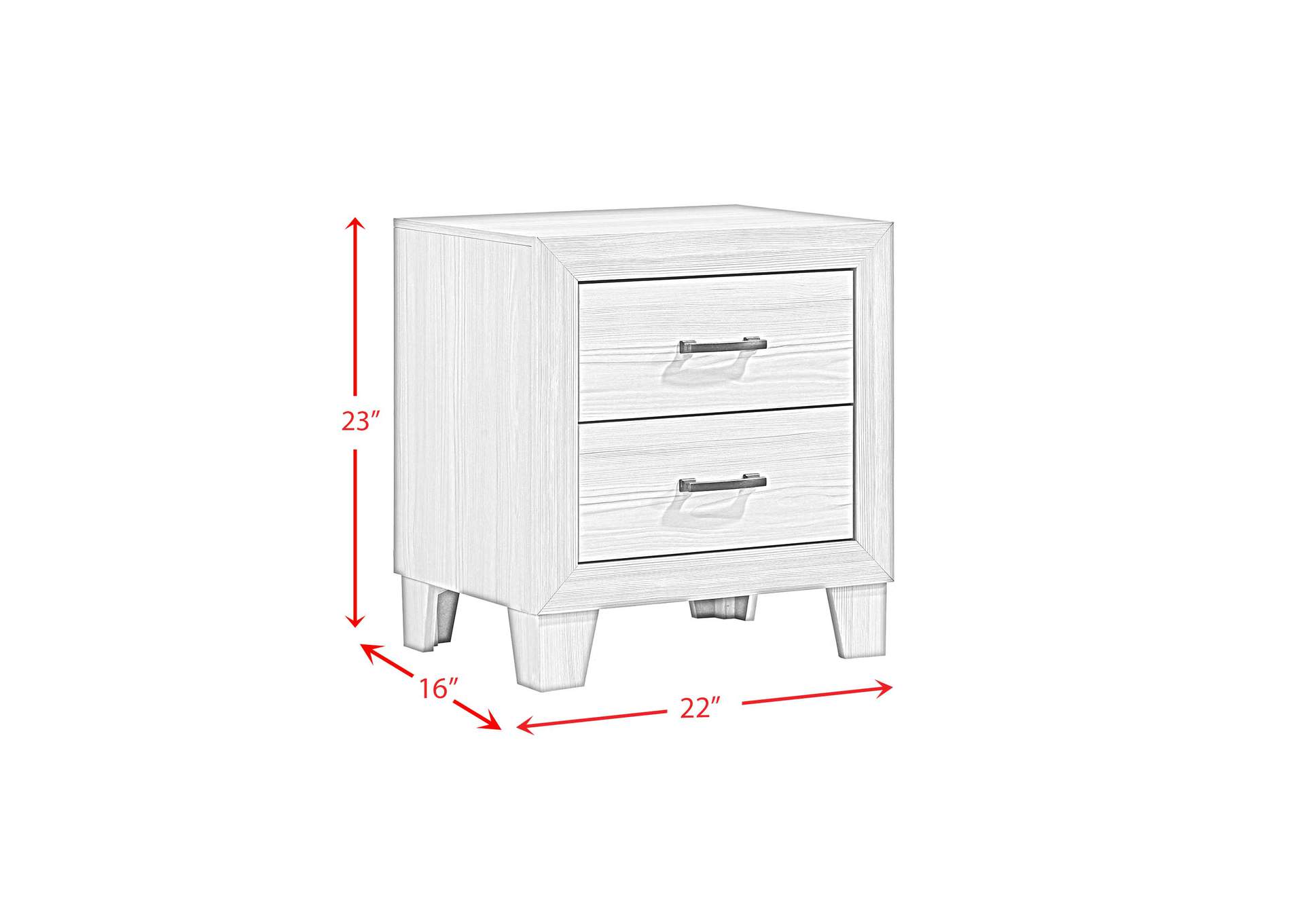 Makayla King Panel 4 Piece Bedroom Set In Natural,Elements
