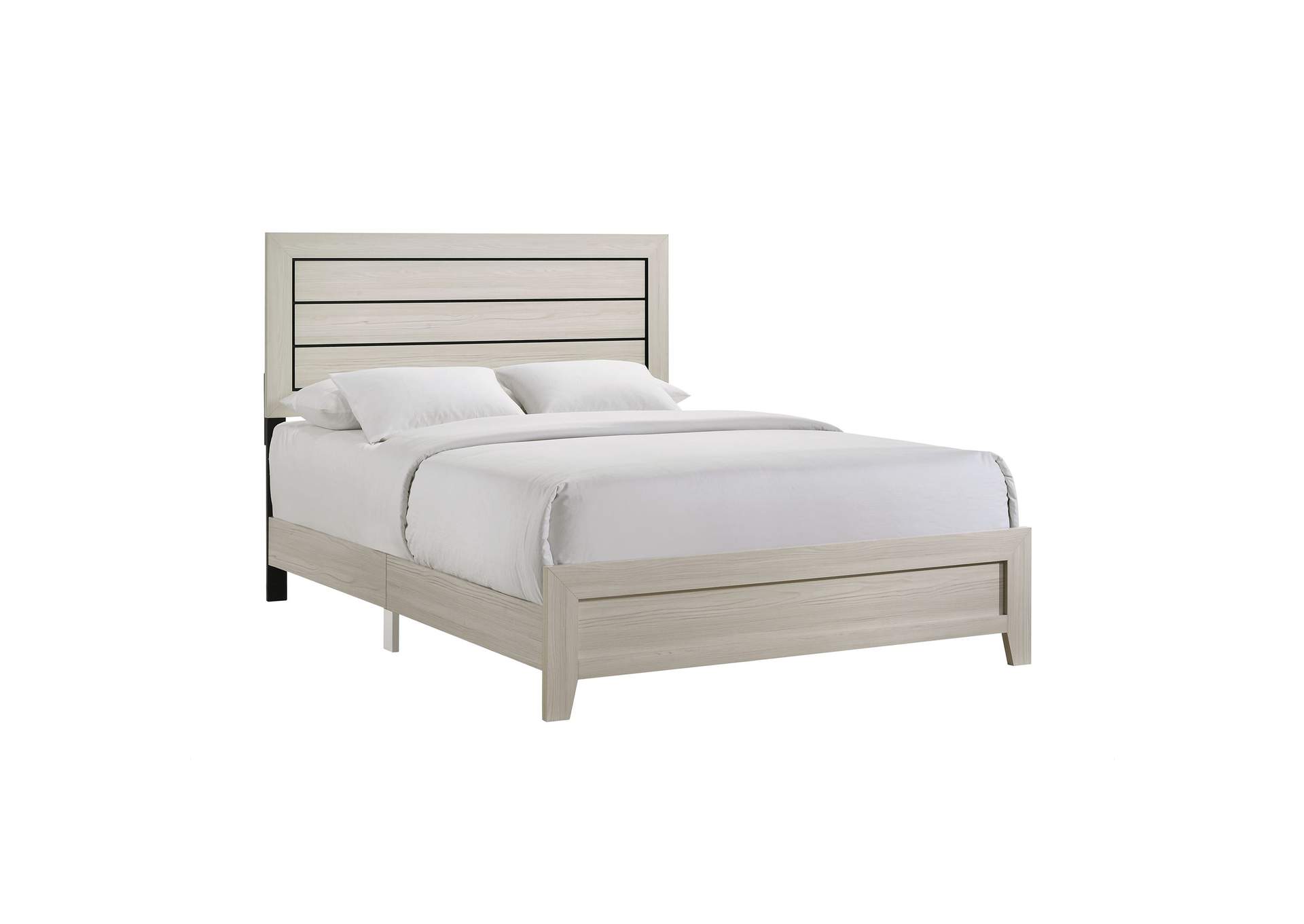 Makayla Queen Panel 3 Piece Bedroom Set In Natural,Elements