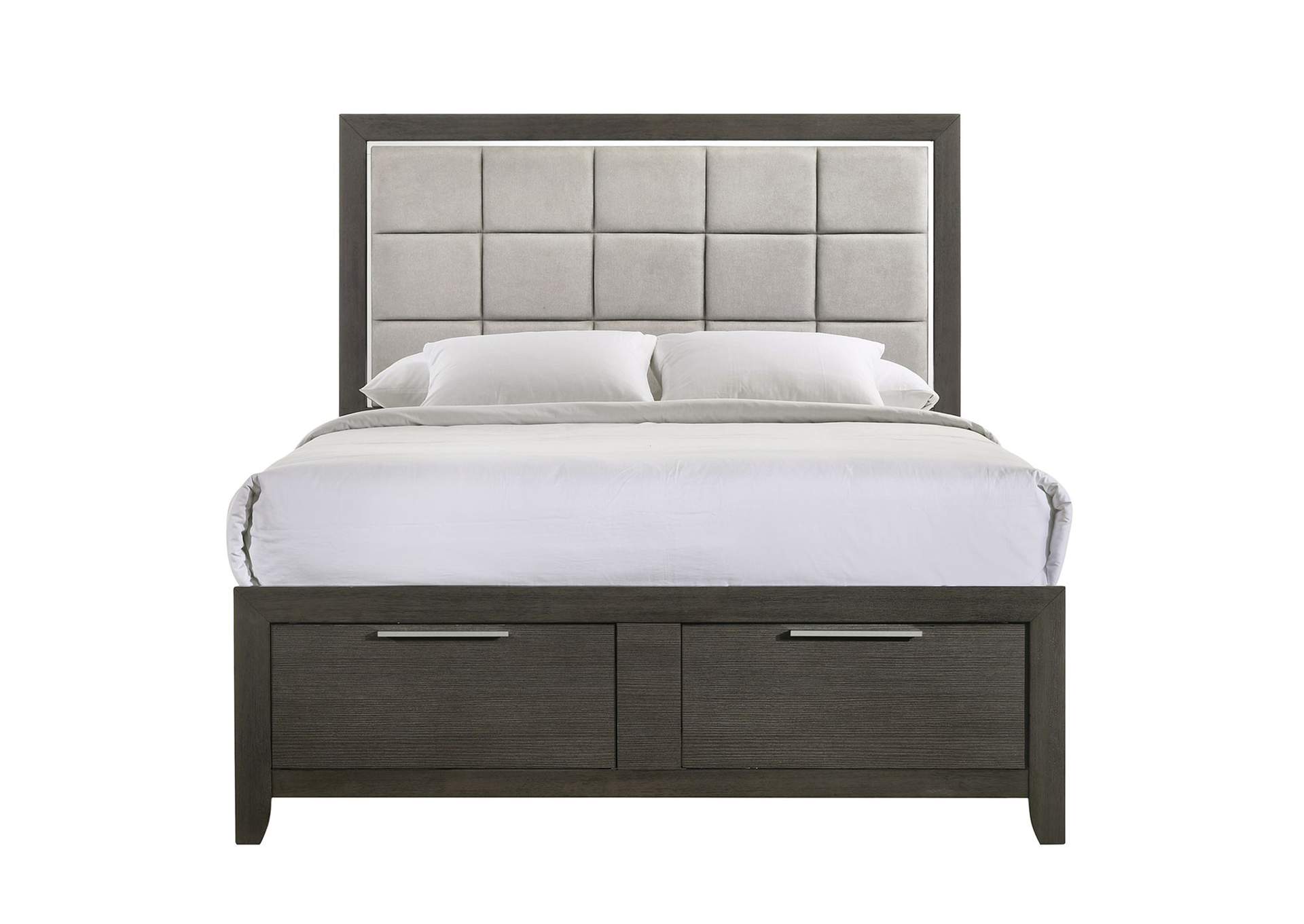 Malika Queen Storage Bed,Elements