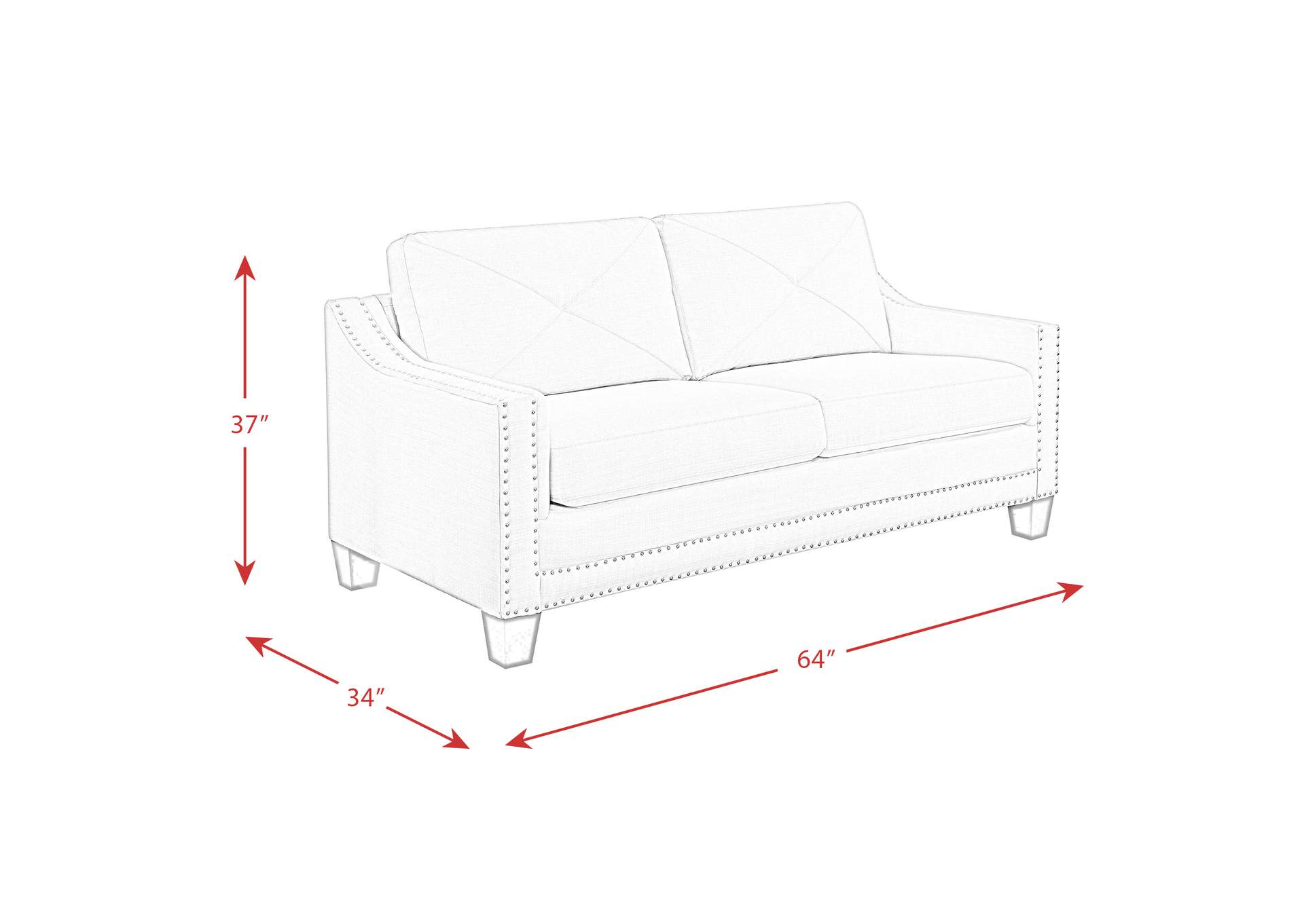 Malone 6651 63 Loveseat Heirloom Taupe,Elements