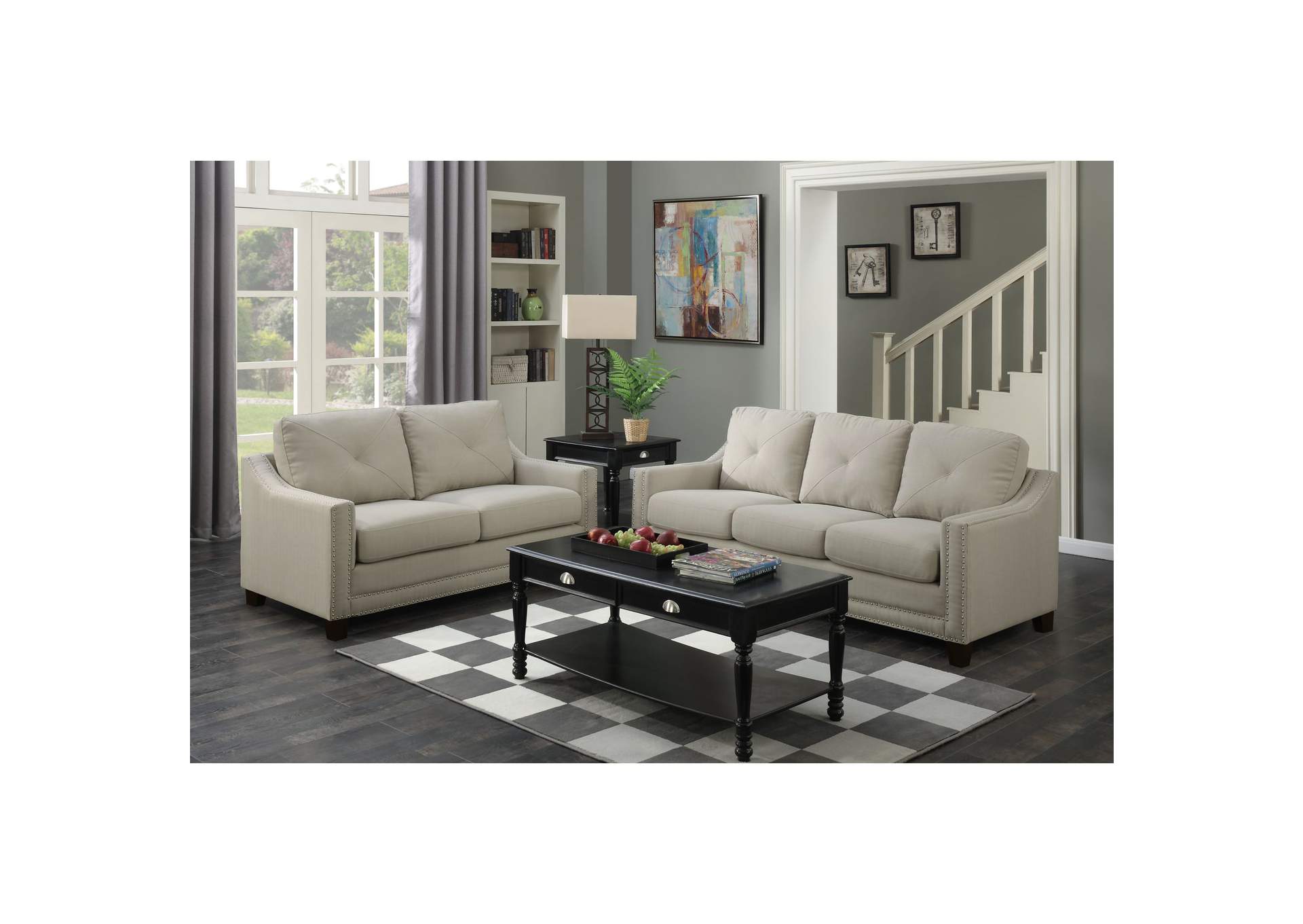 Malone 6651 78 Sofa Heirloom Taupe,Elements