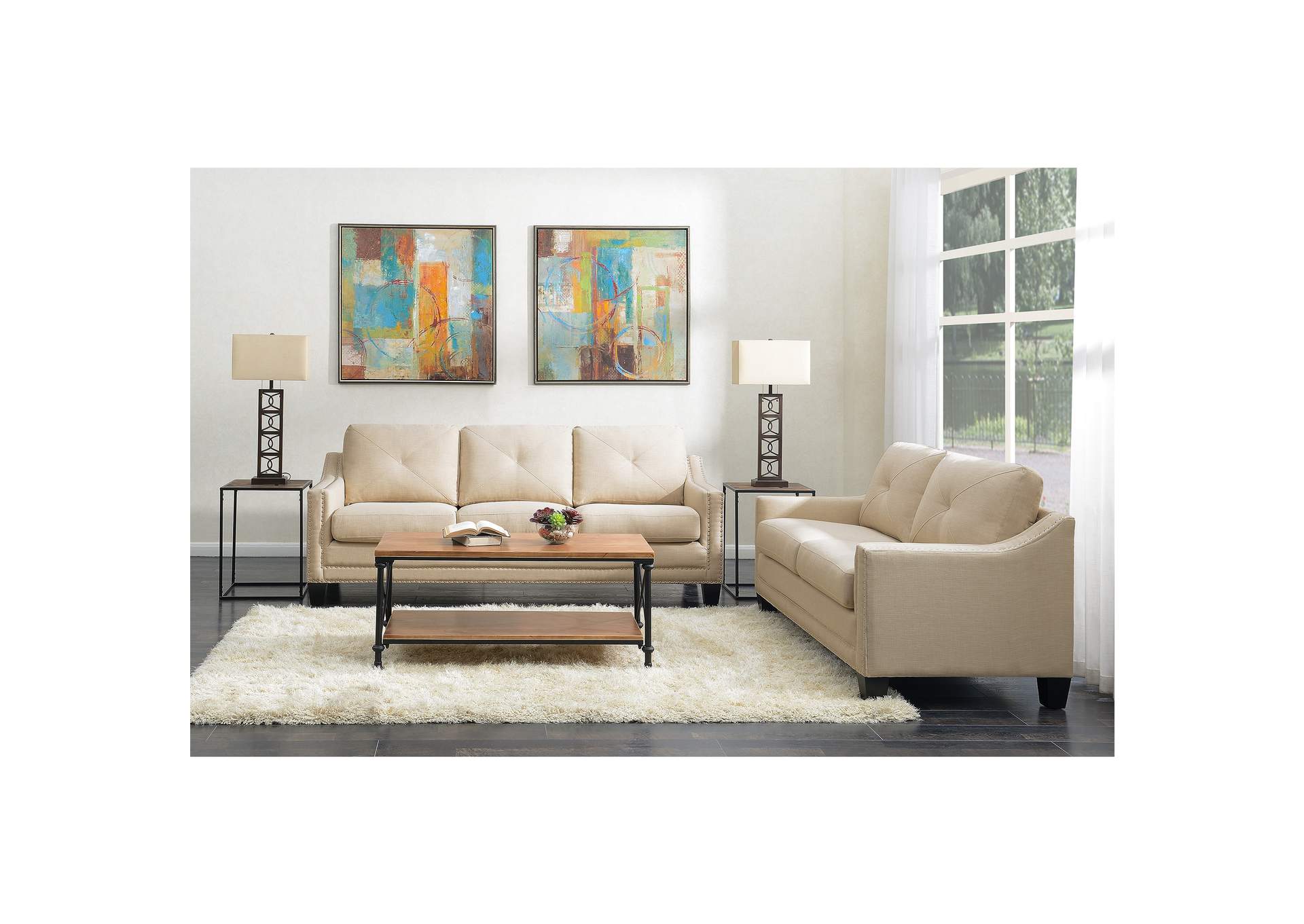 Malone 6651 Sofa 90 Heirloom Natural,Elements