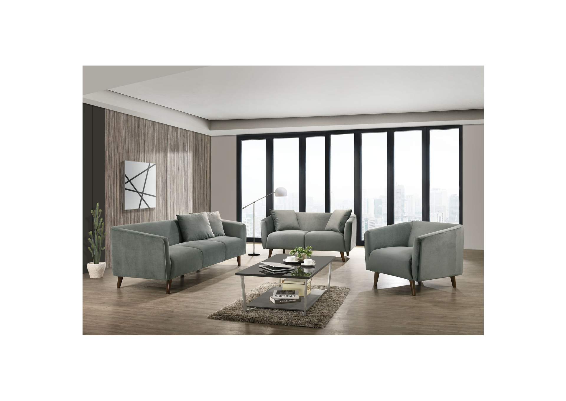 Manchester Chair In Alisa Grey 59,Elements