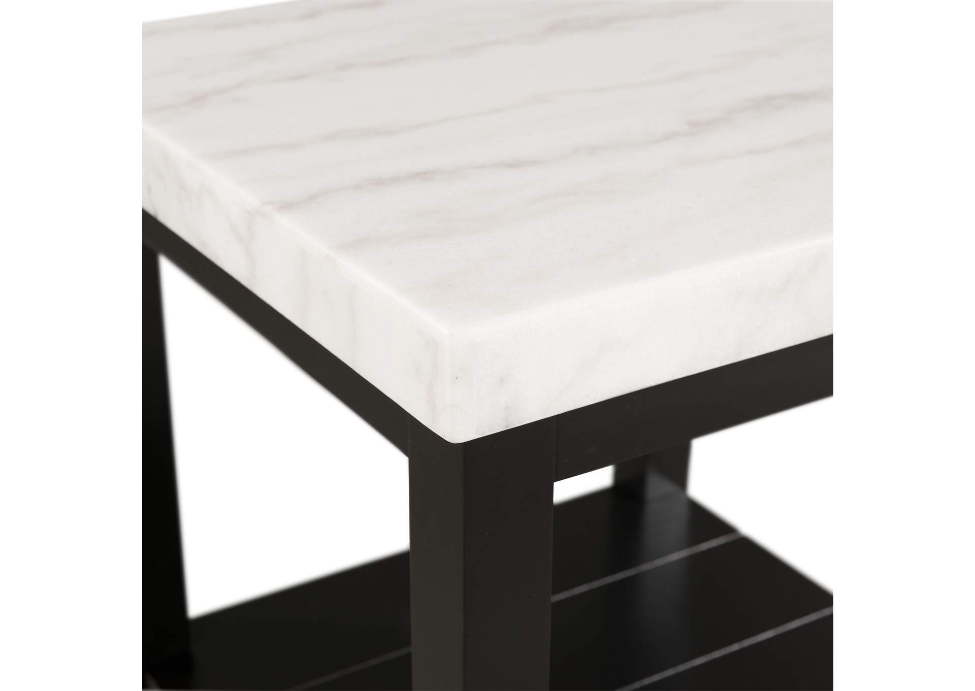 Marcello White End Table,Elements