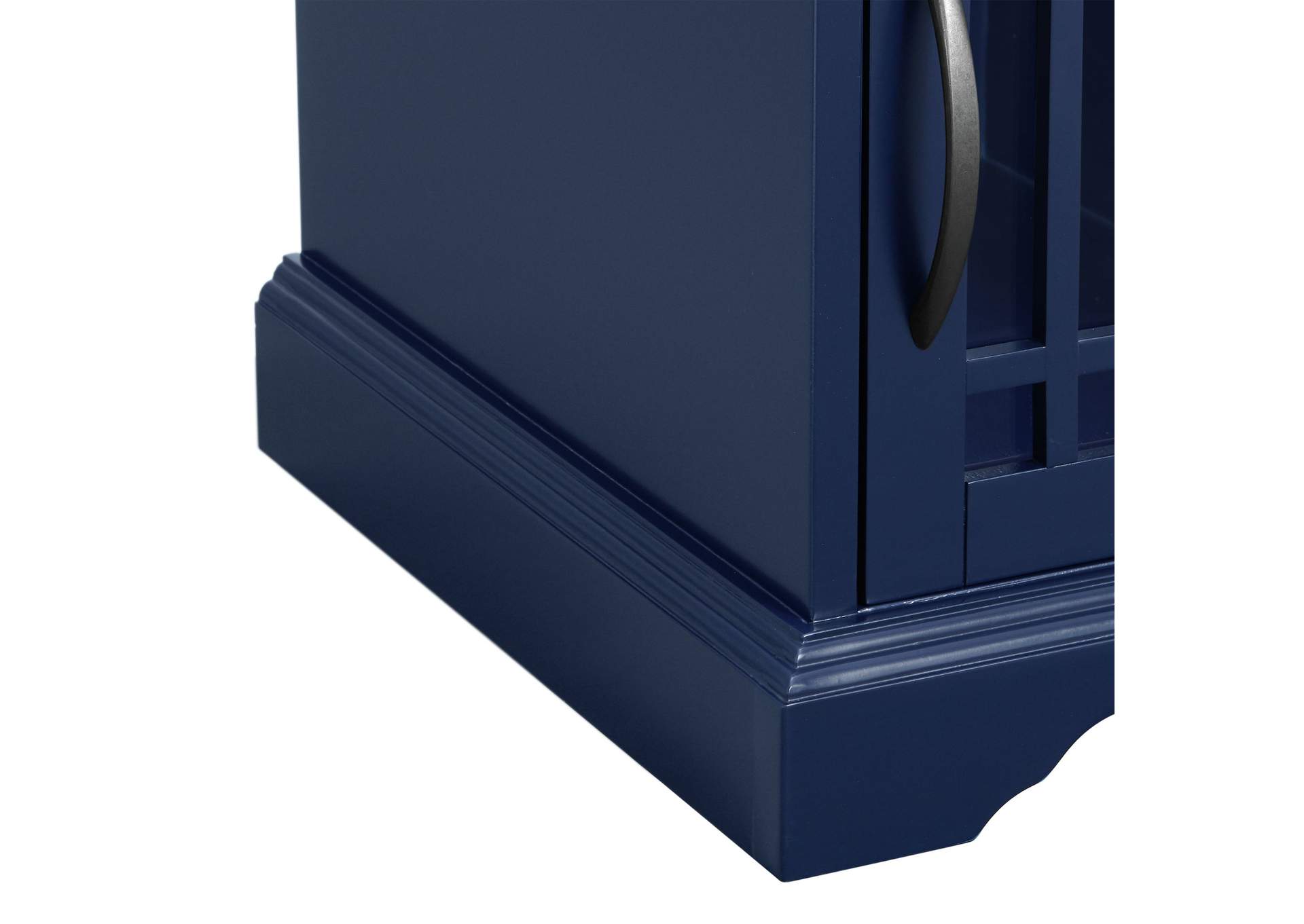 Marty Side Table With Power Port USB In Blue 3A,Elements