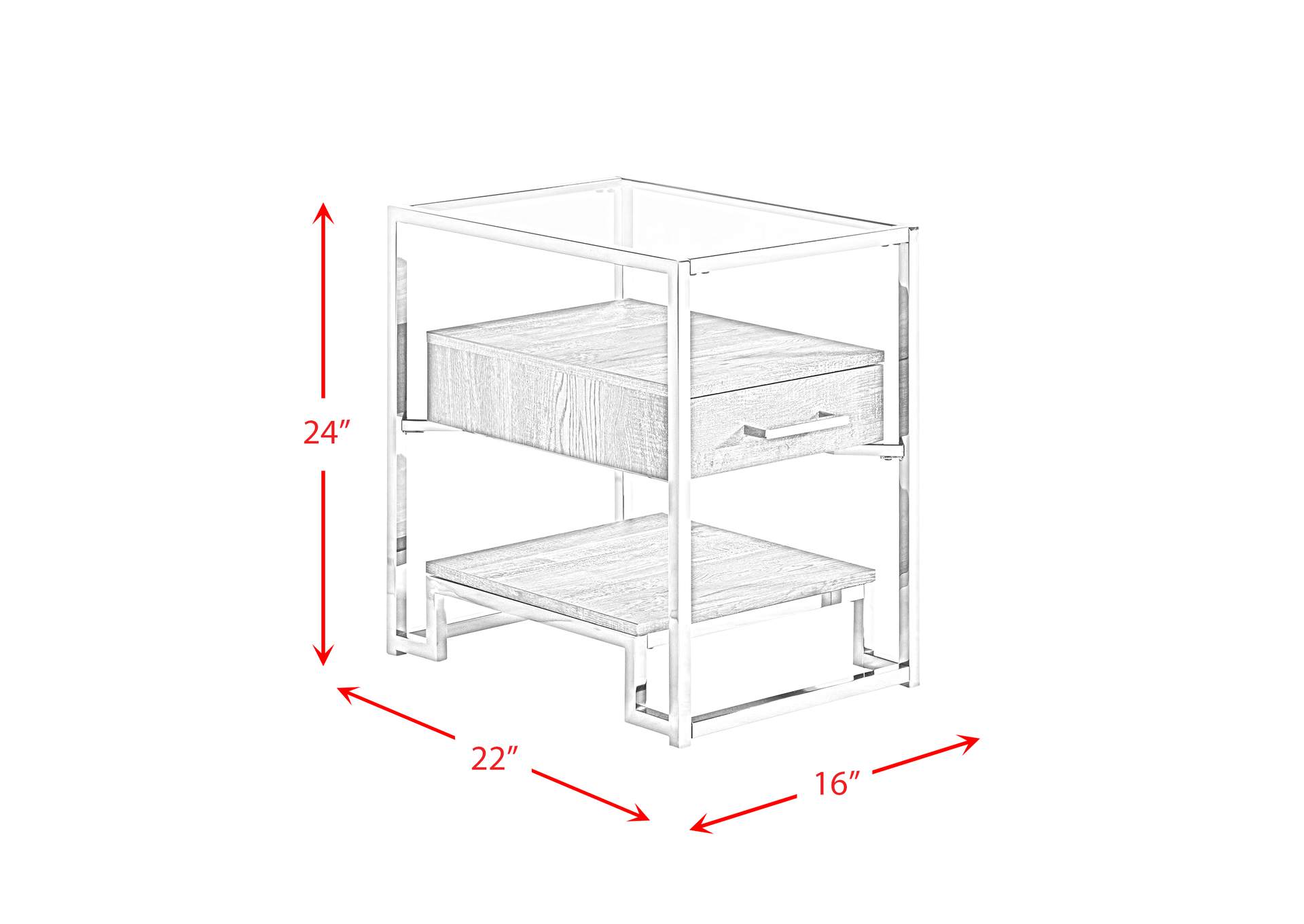 Matrix Chairside End Table,Elements