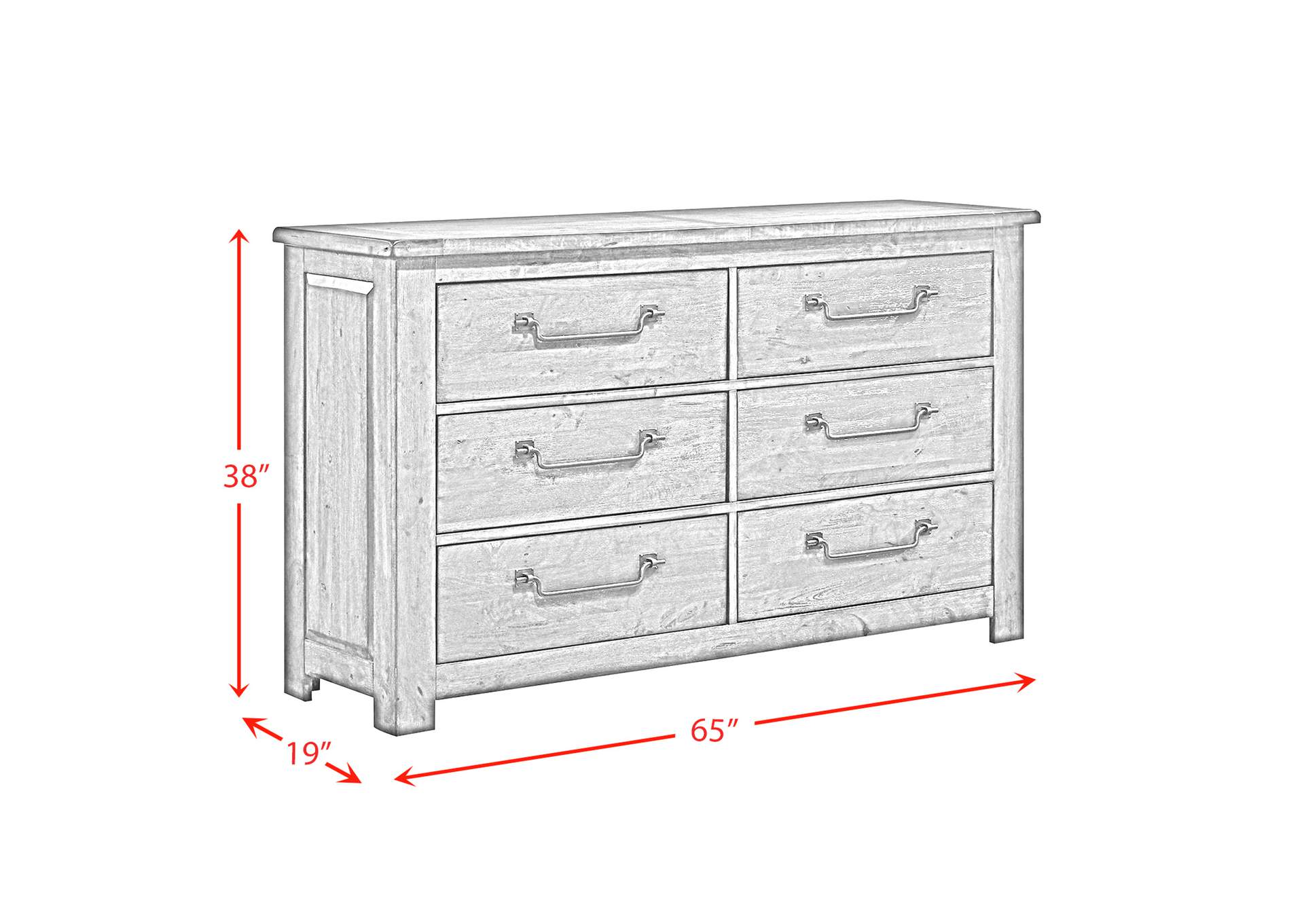 Maverick Dresser Grey,Elements