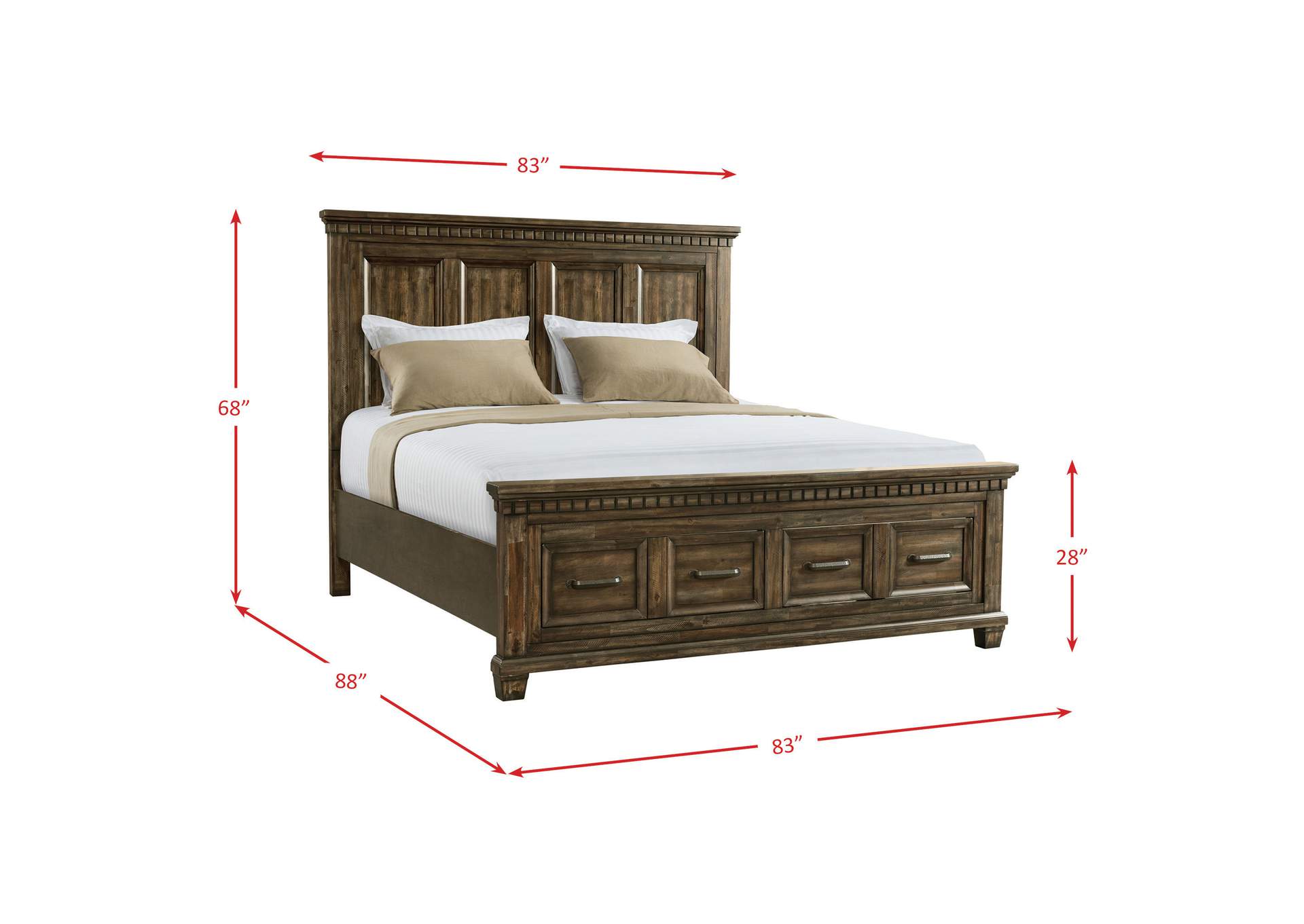 Mccabe 2 - Drawer King Storage Bed,Elements