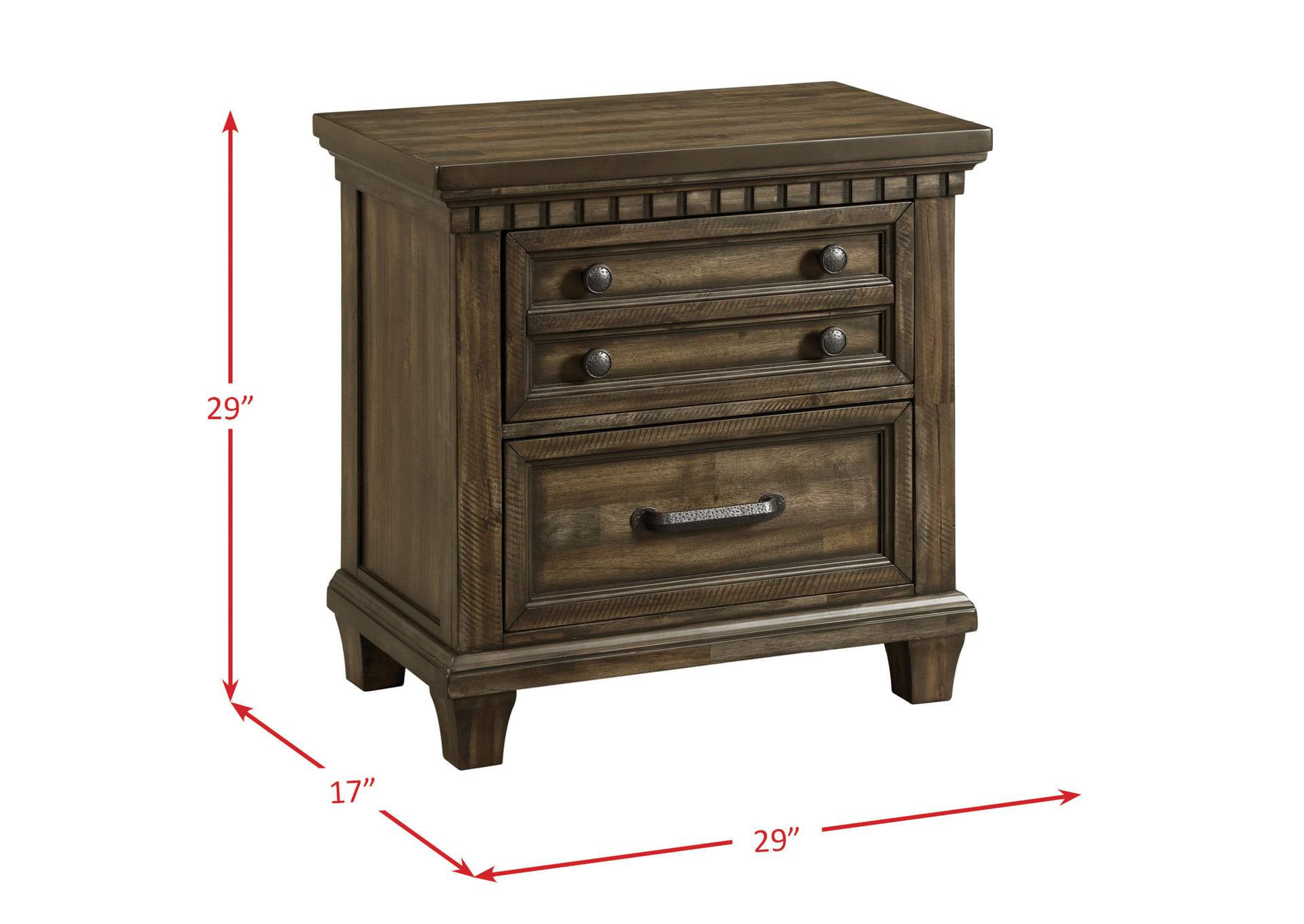 Mccabe Nightstand With USB,Elements