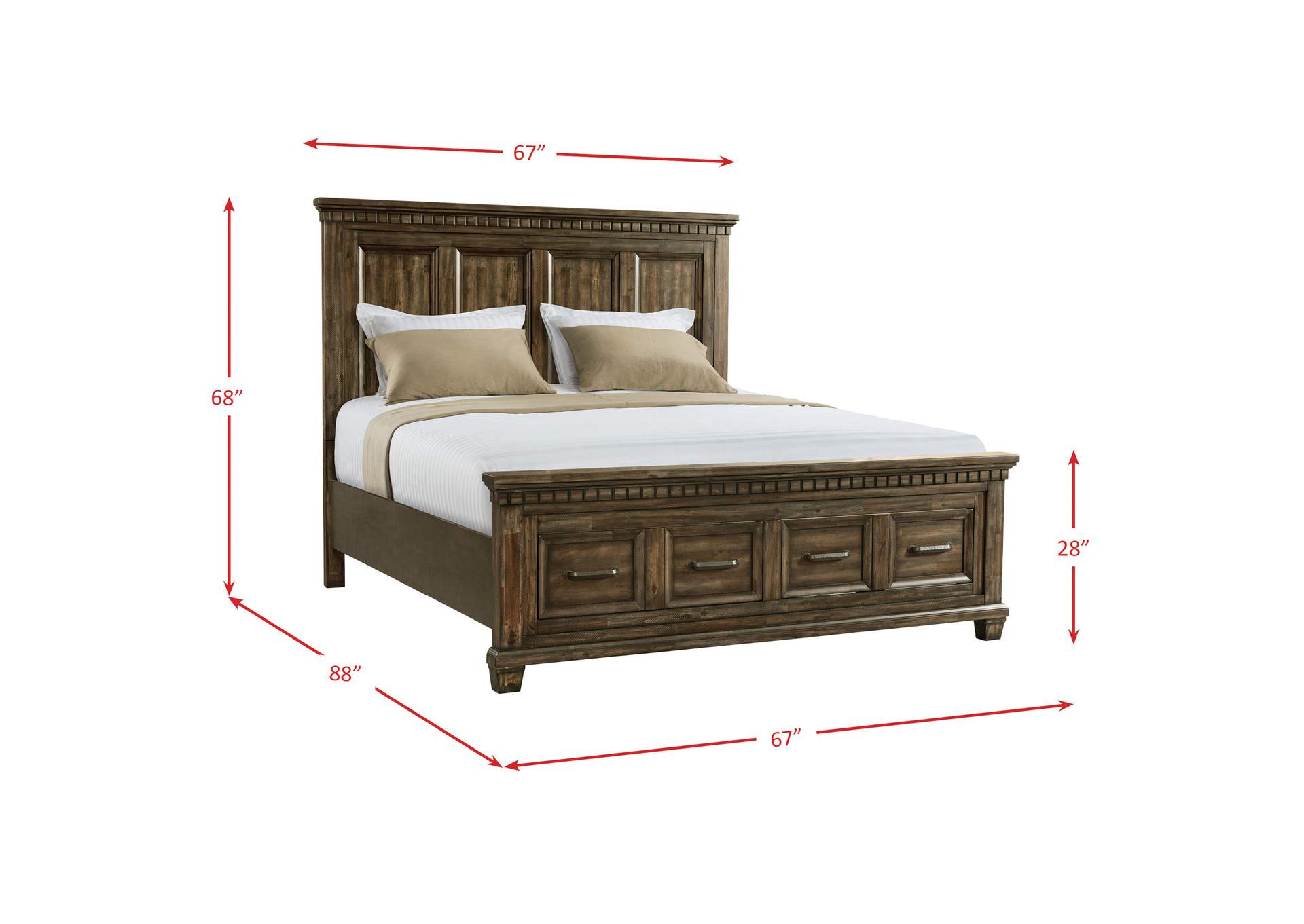 Mccabe 2 - Drawer Queen Storage Bed,Elements