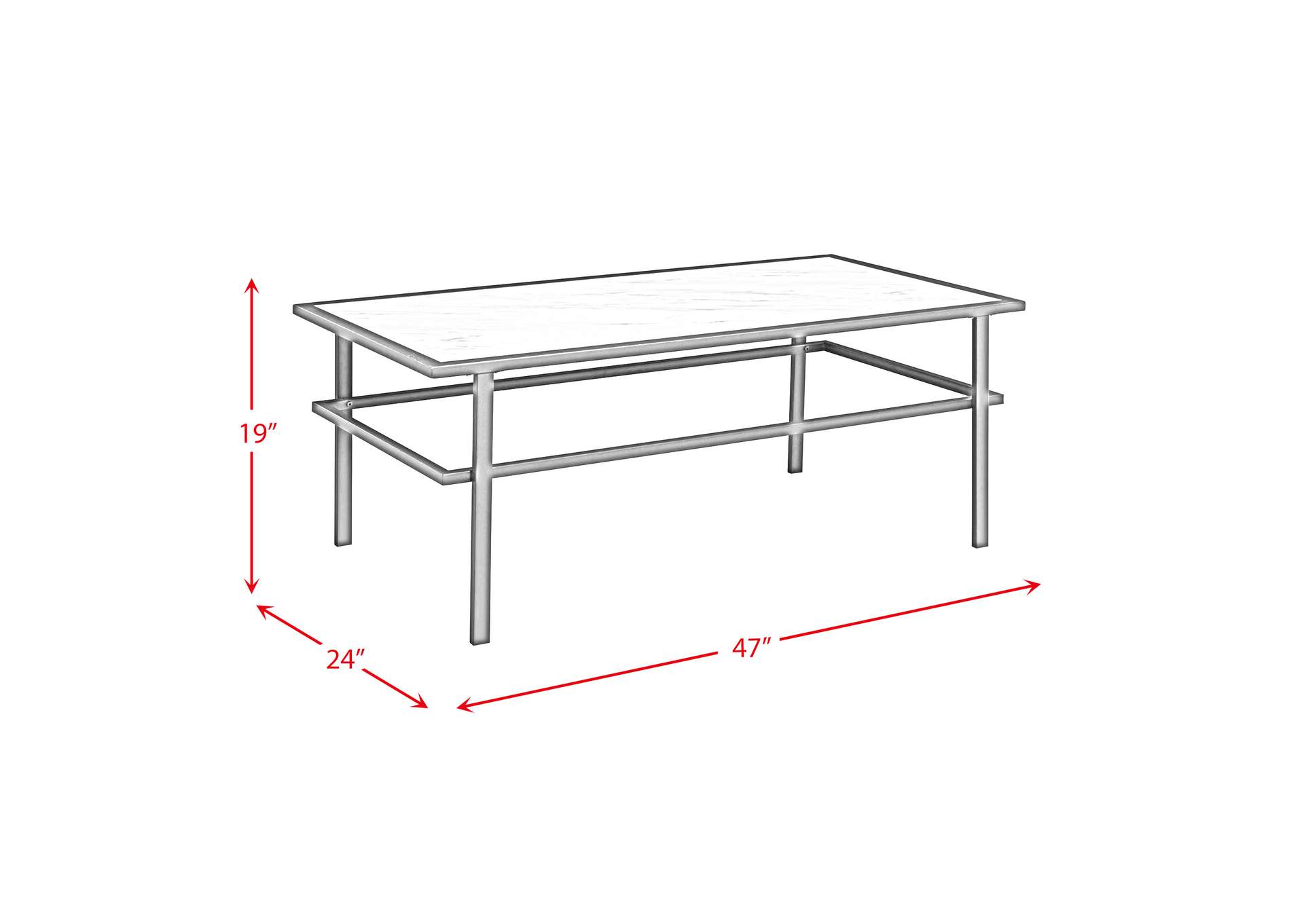 Mercer 3 Piece Occasional Table Set Set White,Elements