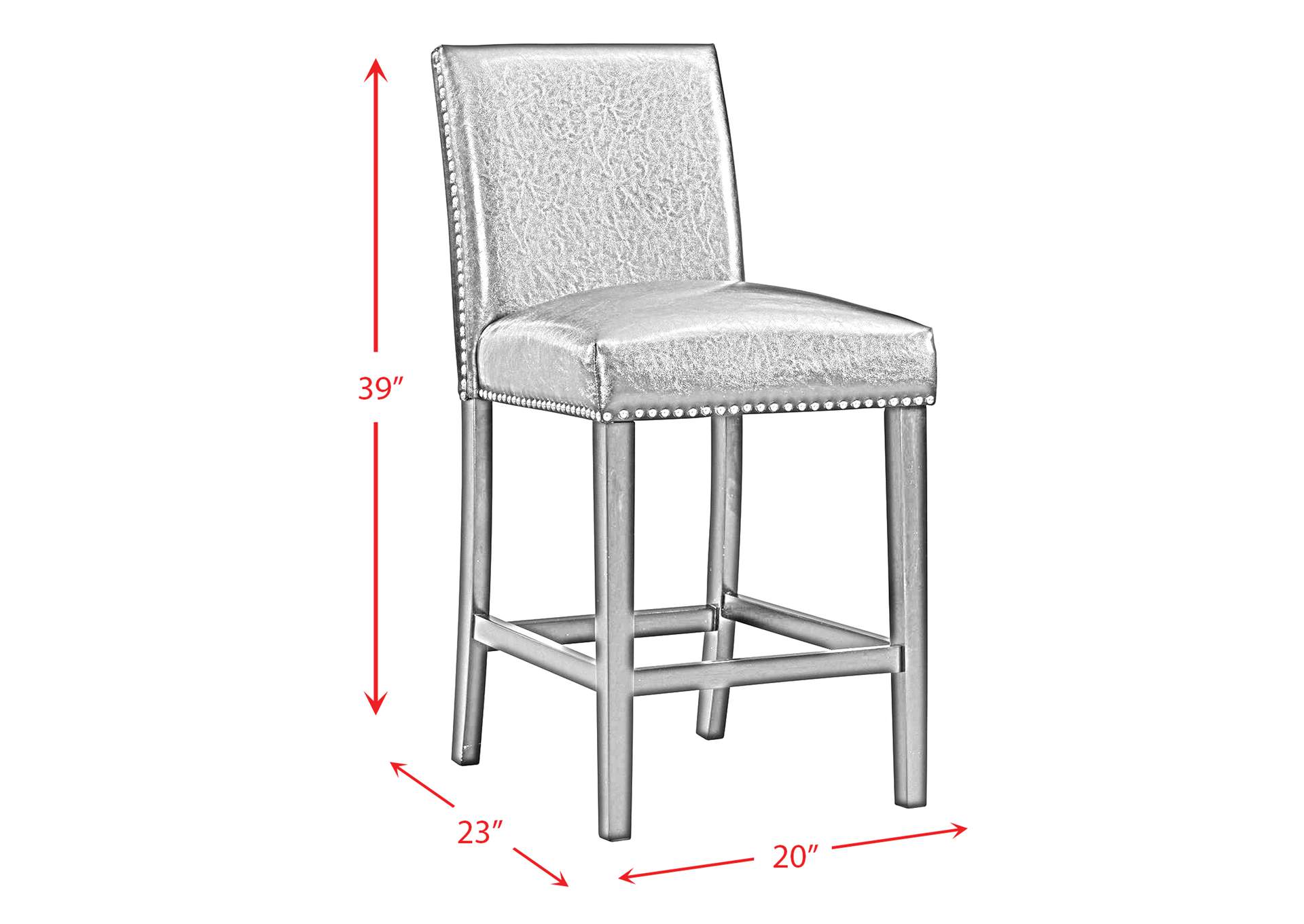 Meridian Counter Side Chair Black 2 Per Pack,Elements