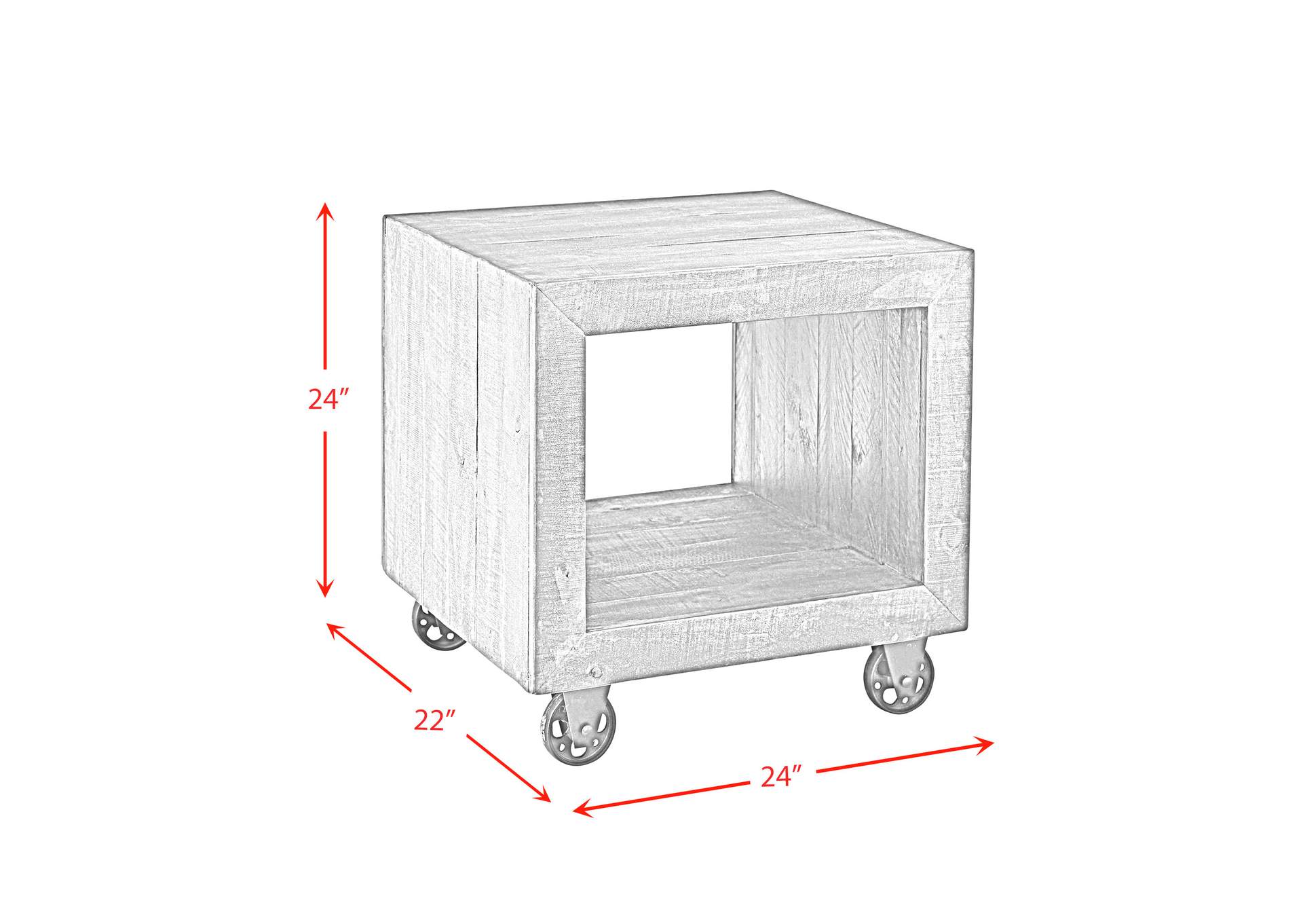 Metro End Table - Latte,Elements