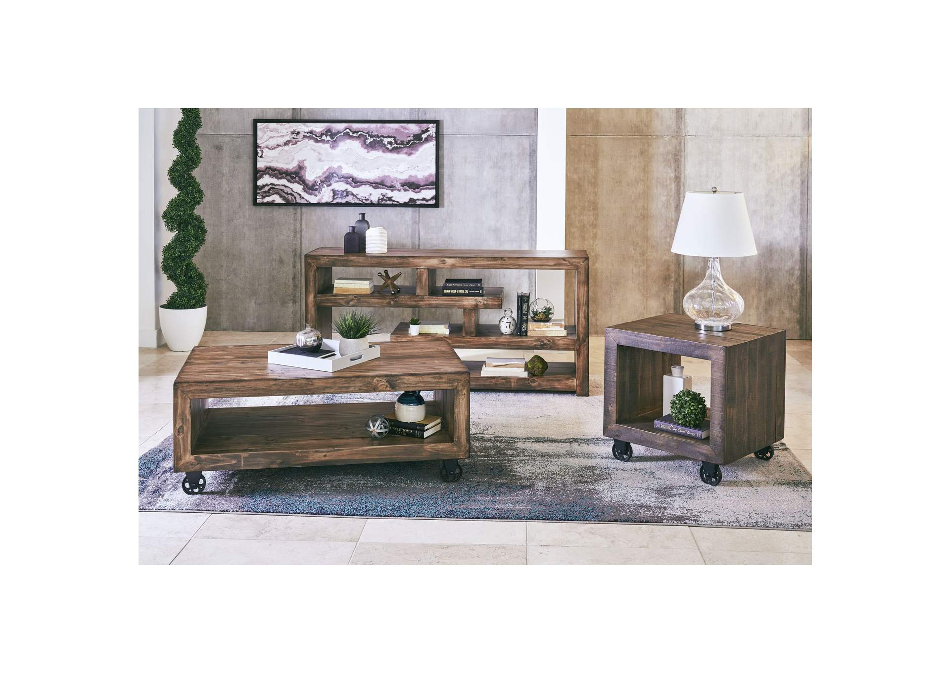 Metro Console Table - Latte,Elements