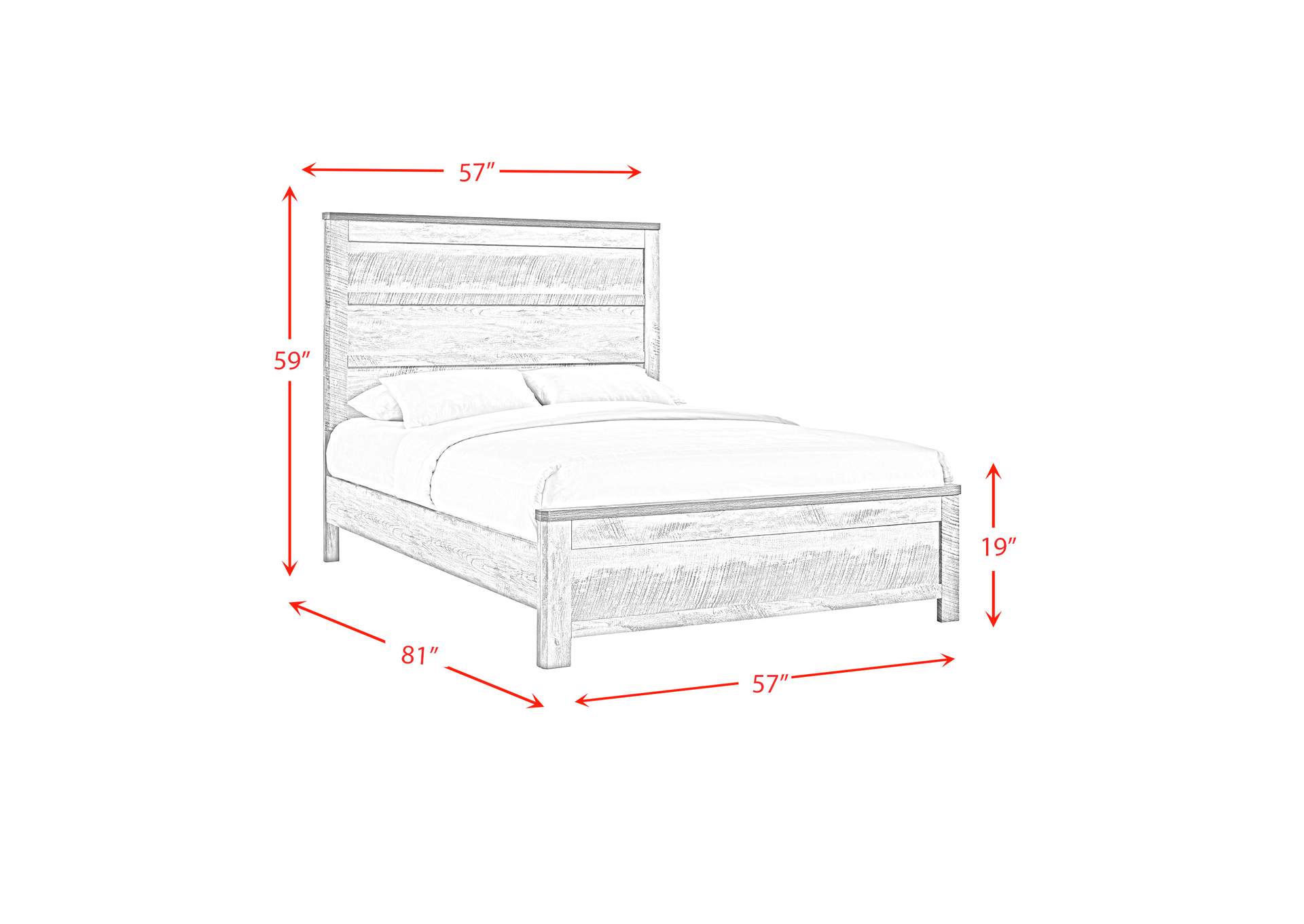 Millers Cove Full 4 Piece Bedroom Set,Elements
