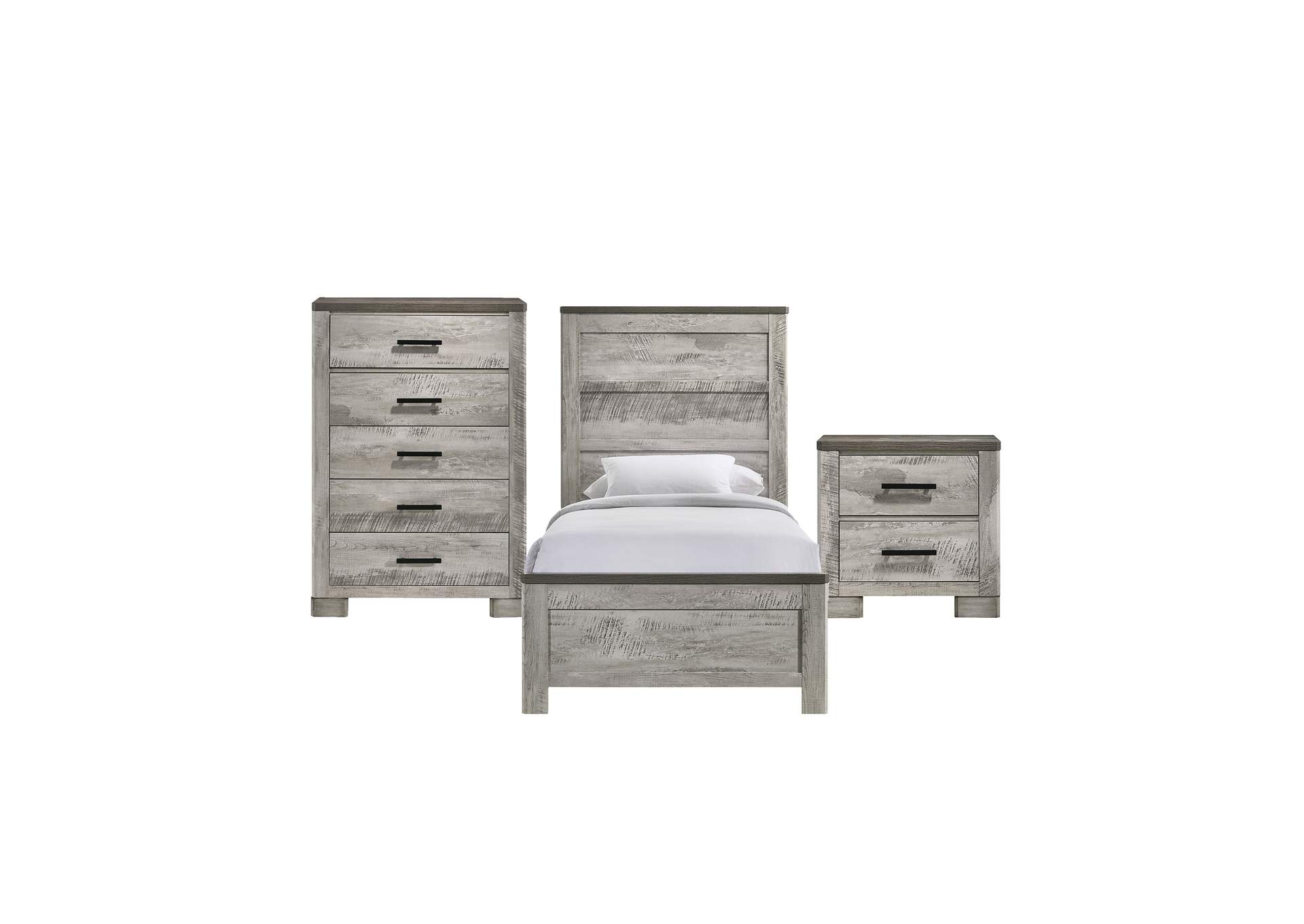 Millers Cove Twin 3 Piece Bedroom Set,Elements
