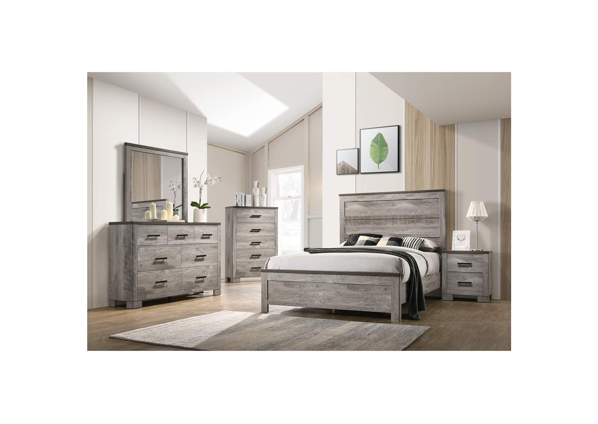 Millers Cove Full 4 Piece Bedroom Set,Elements