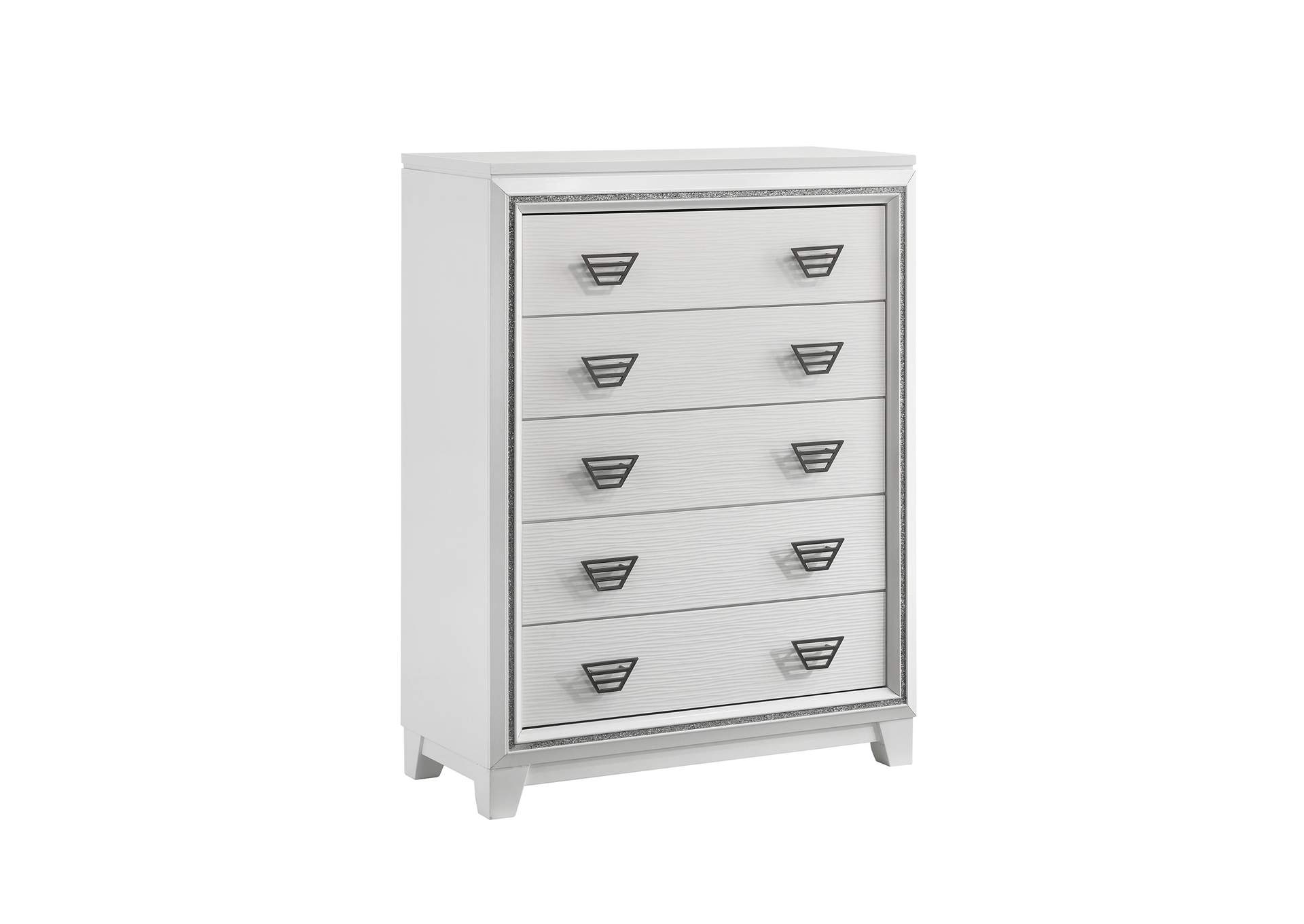 Moondance Queen Panel 3 Piece Bedroom Set In White,Elements