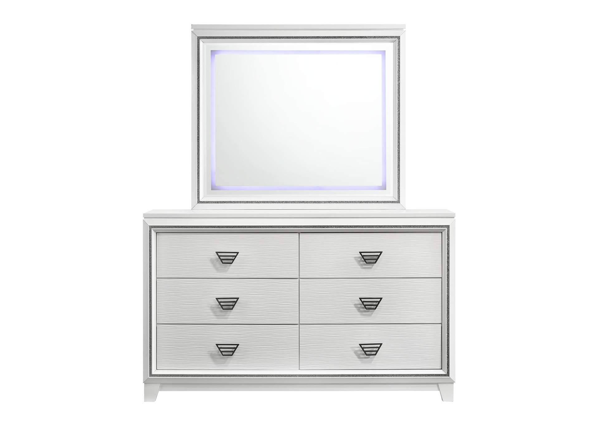 Moondance Dresser Led Mirror White,Elements