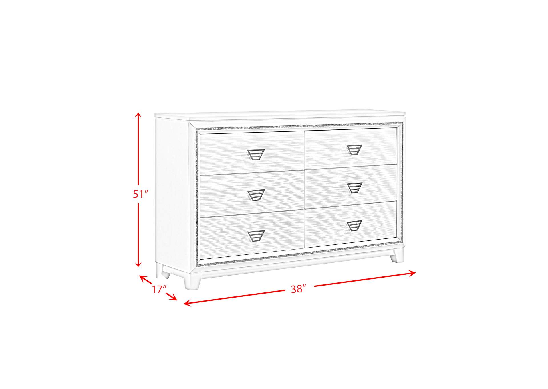 Moondance Dresser White,Elements