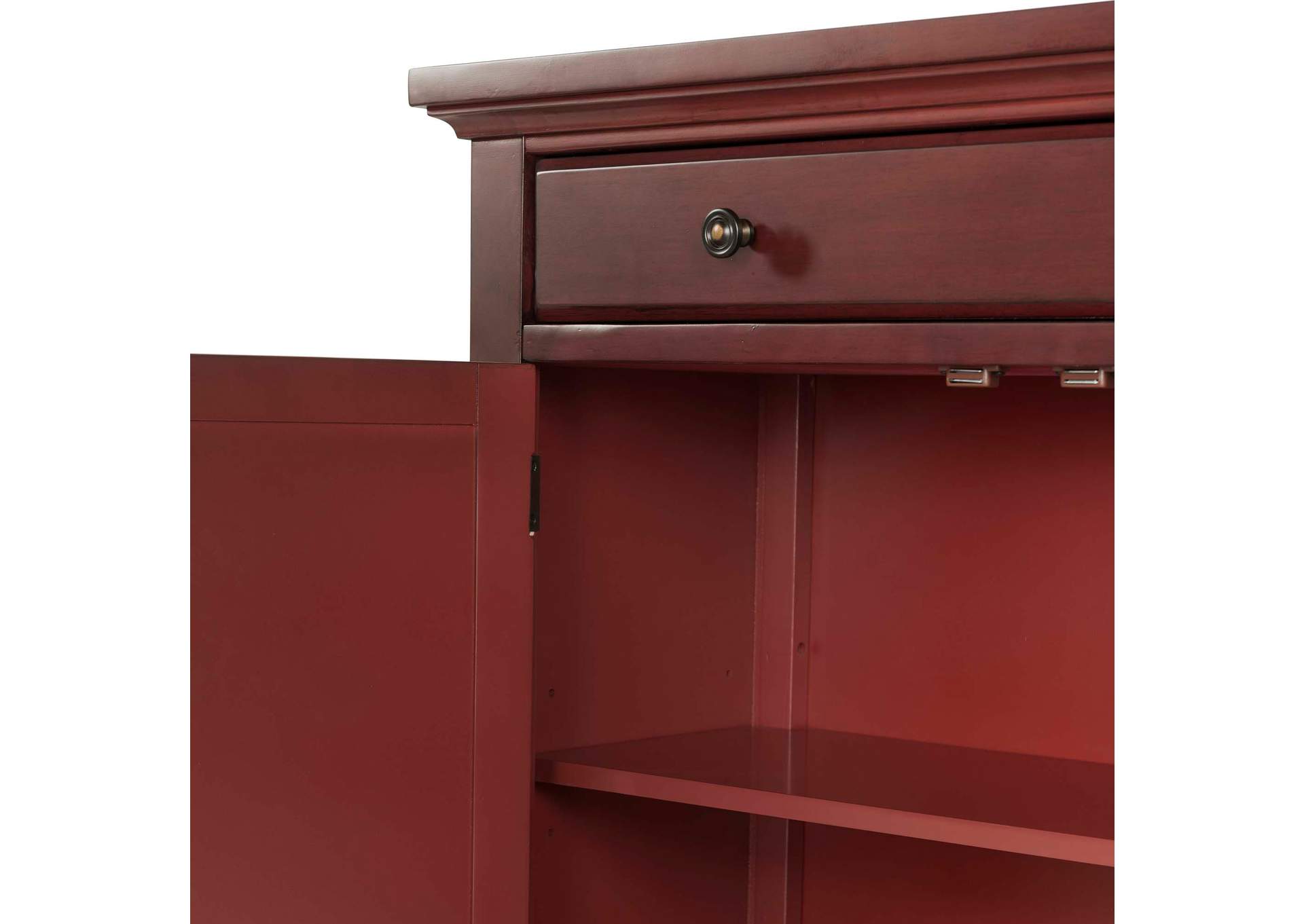 Moreland Accent Chest Antique Red,Elements