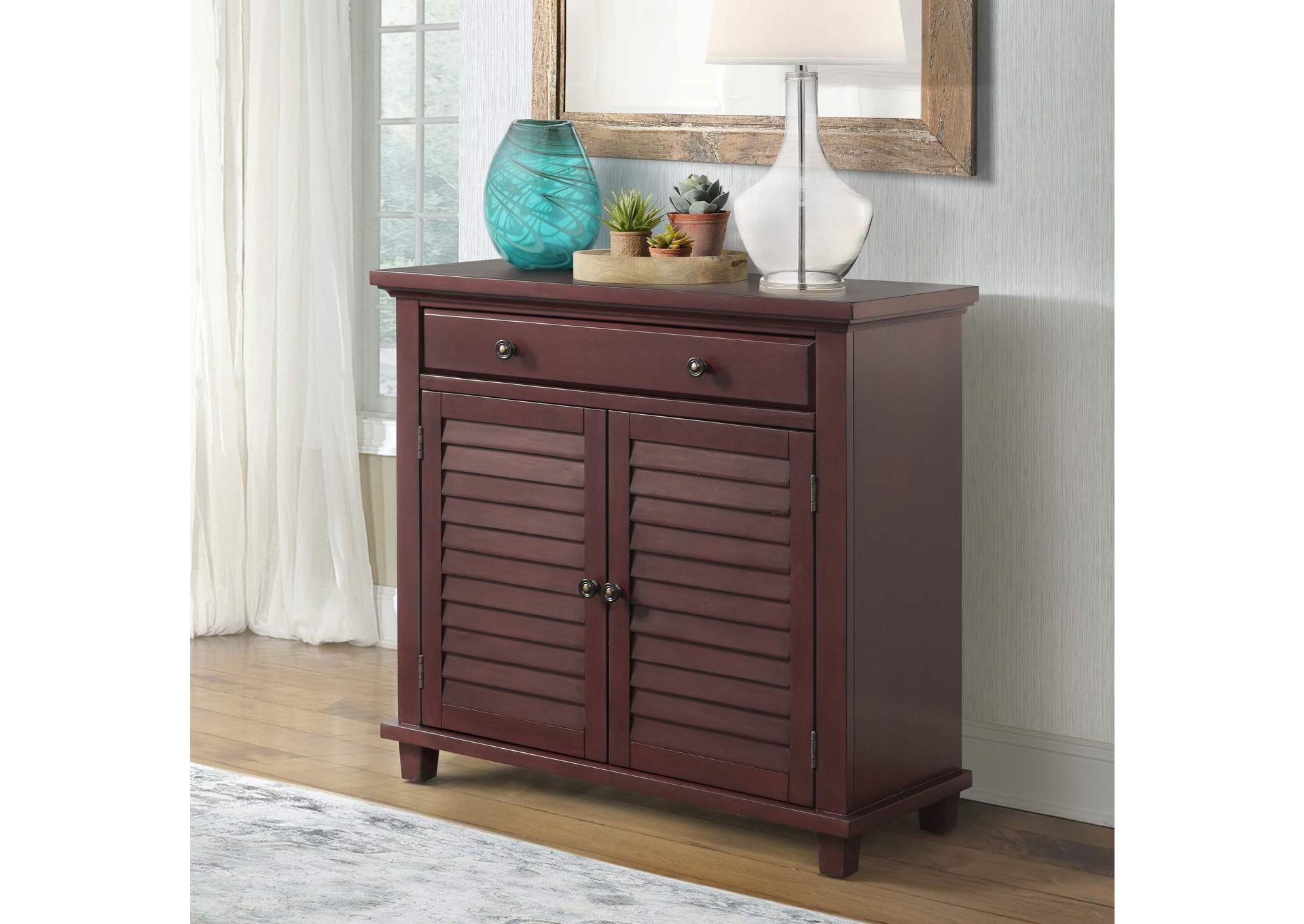 Moreland Accent Chest Antique Red,Elements