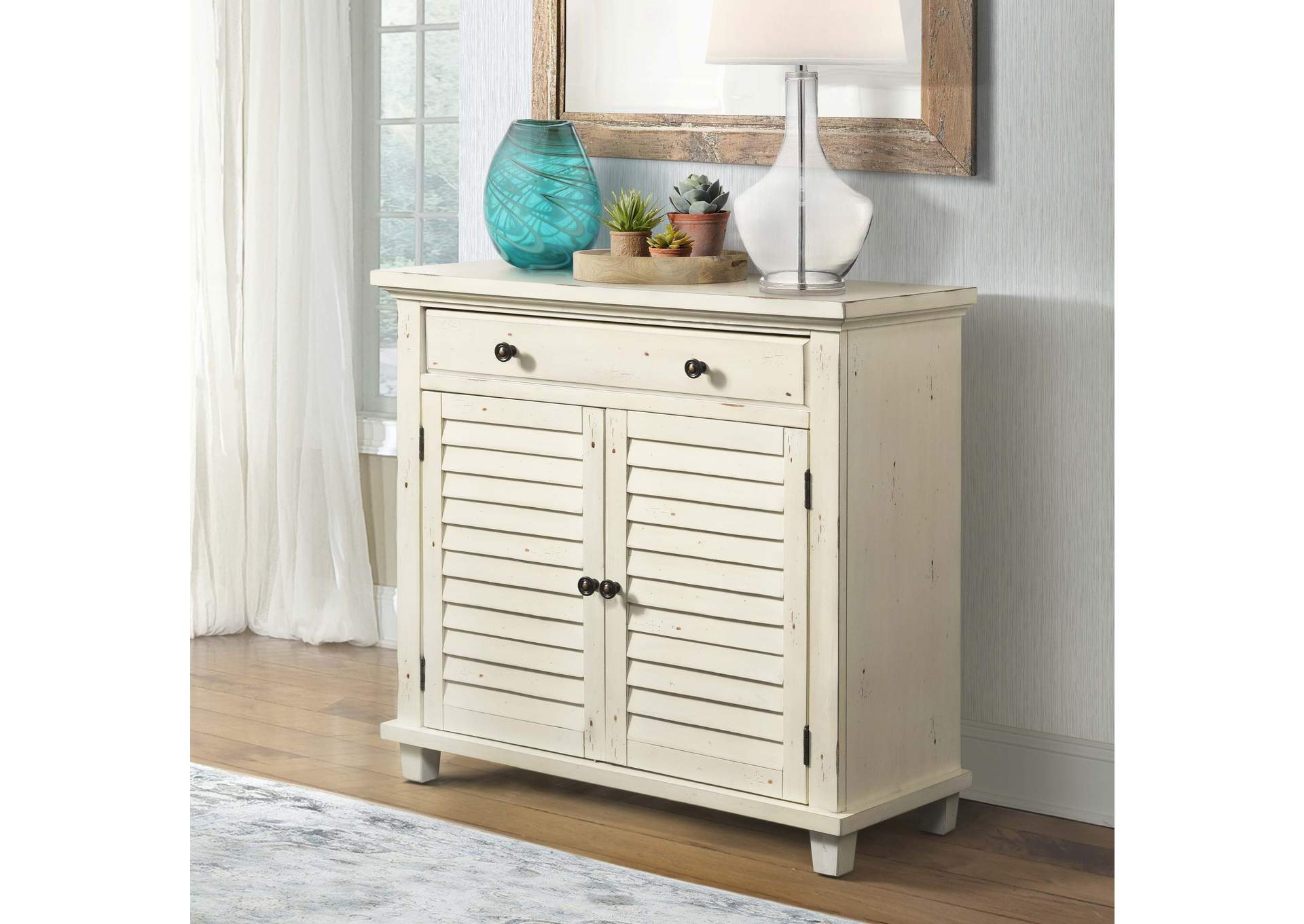 Moreland Accent Chest Antique White,Elements