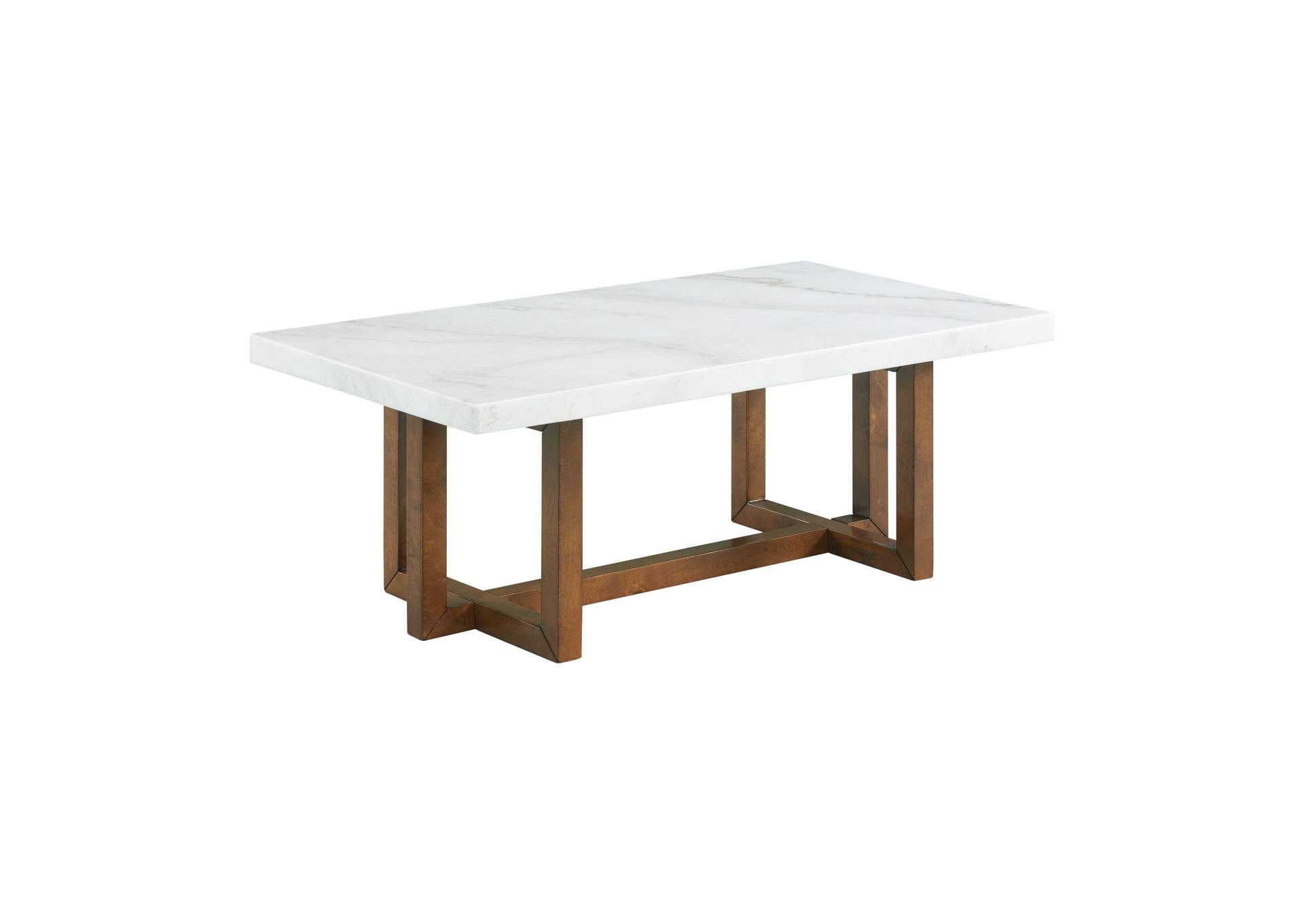 Morris 2 Piece Occasional Marble Table Set In White,Elements