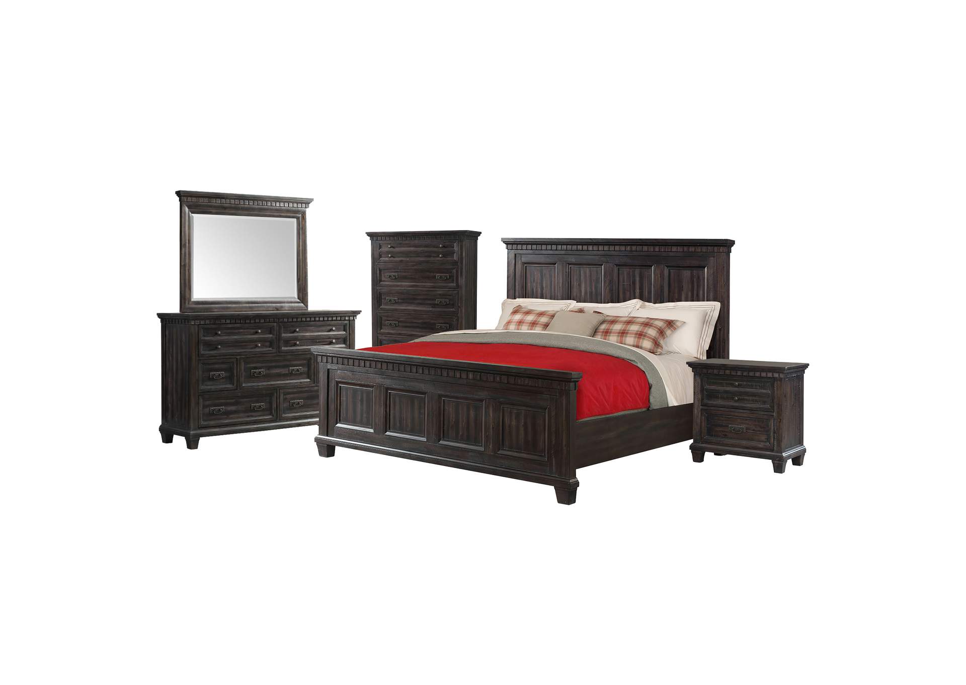 Morrison King Panel 5 Piece Bedroom Set,Elements
