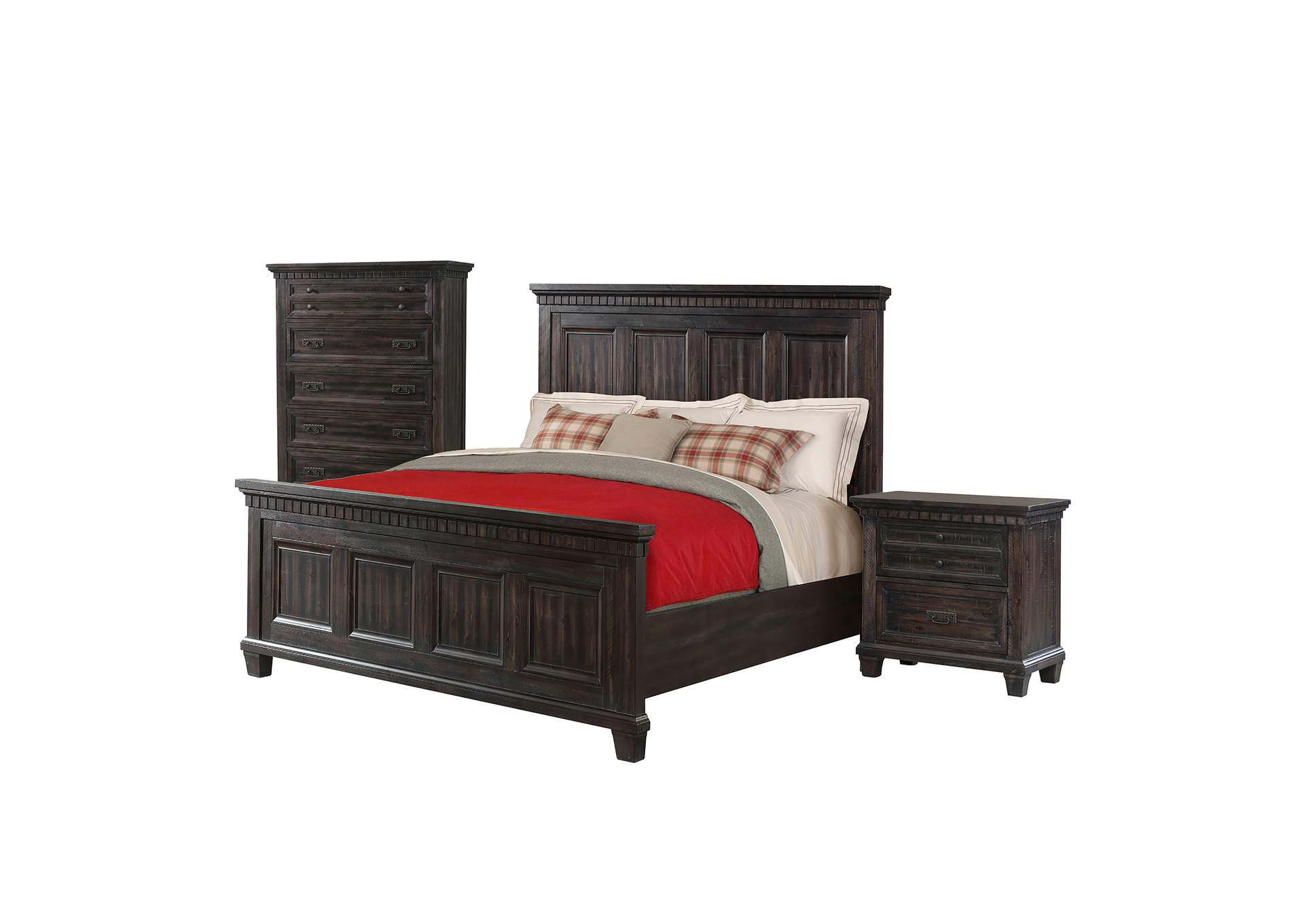 Morrison Queen Panel 3 Piece Bedroom Set,Elements