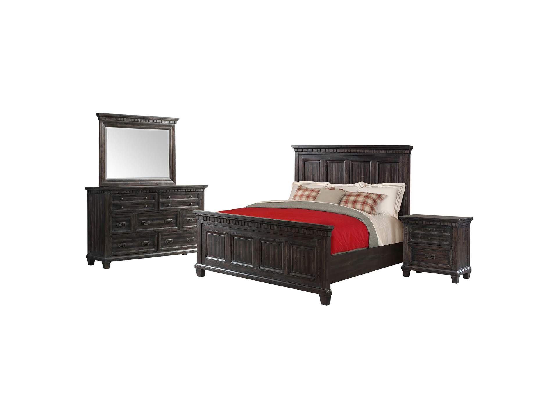 Morrison Queen Panel 4 Piece Bedroom Set,Elements