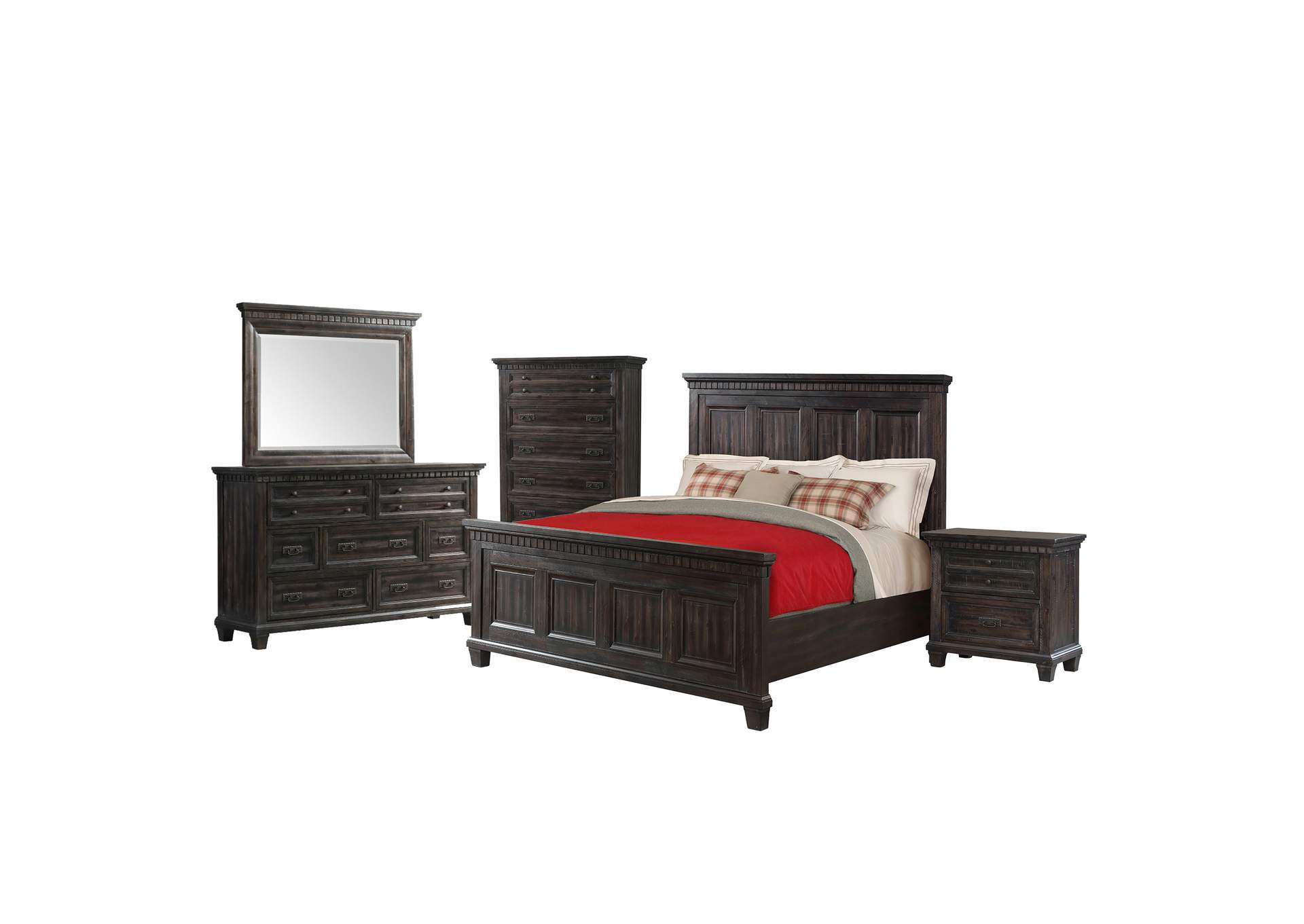 Morrison Queen Panel 5 Piece Bedroom Set,Elements