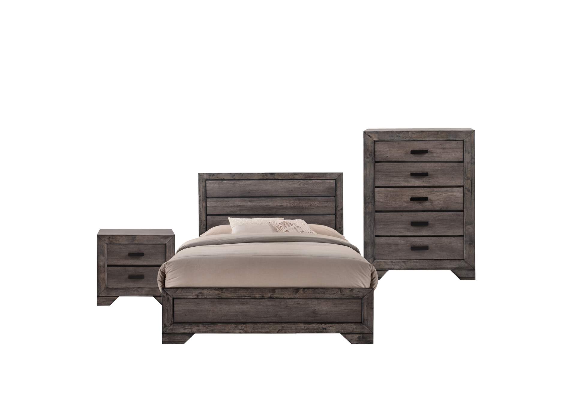 Nathan Youth Full Panel 3 Piece Bedroom Set,Elements