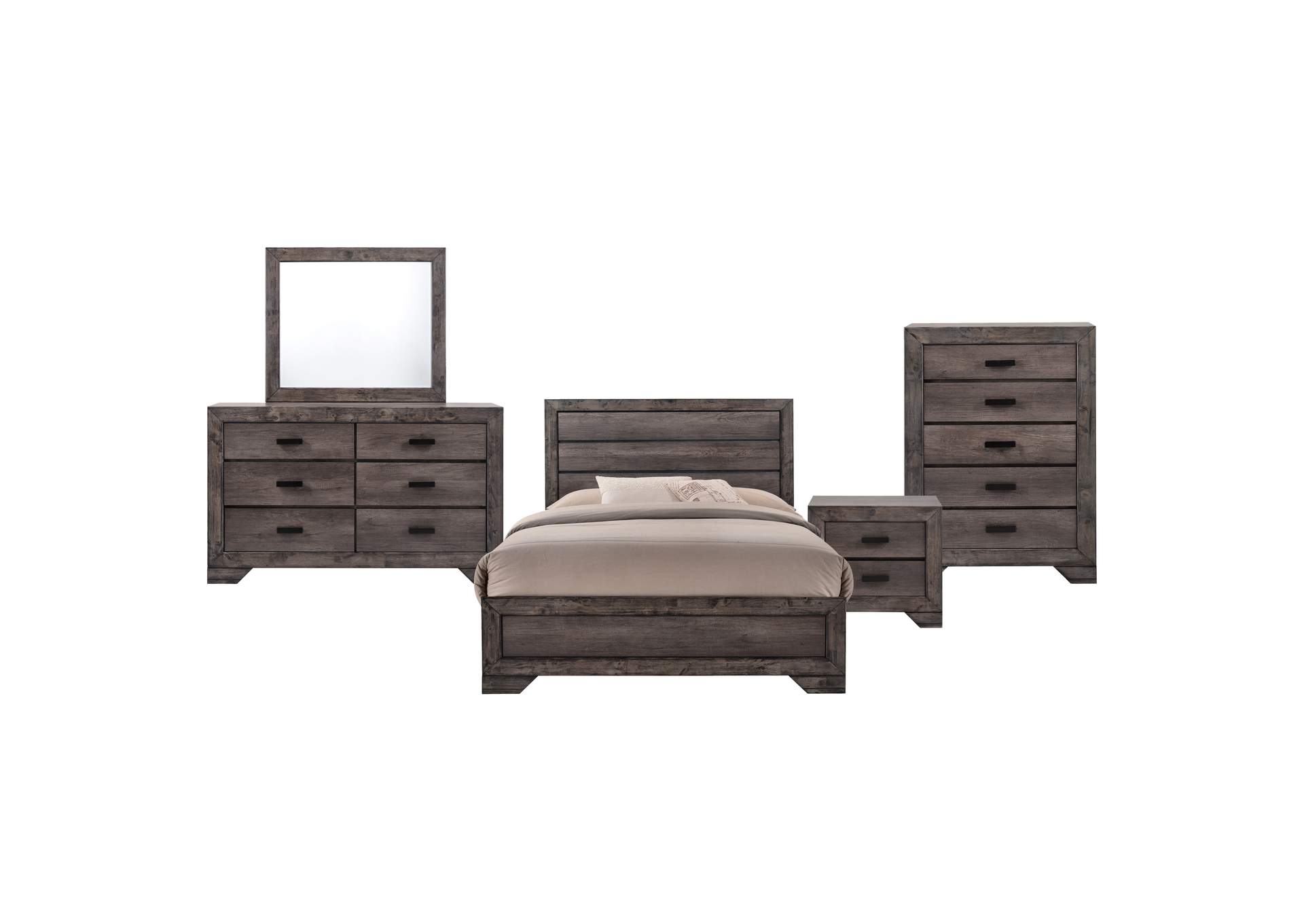 Nathan Youth Full Panel 5 Piece Bedroom Set,Elements