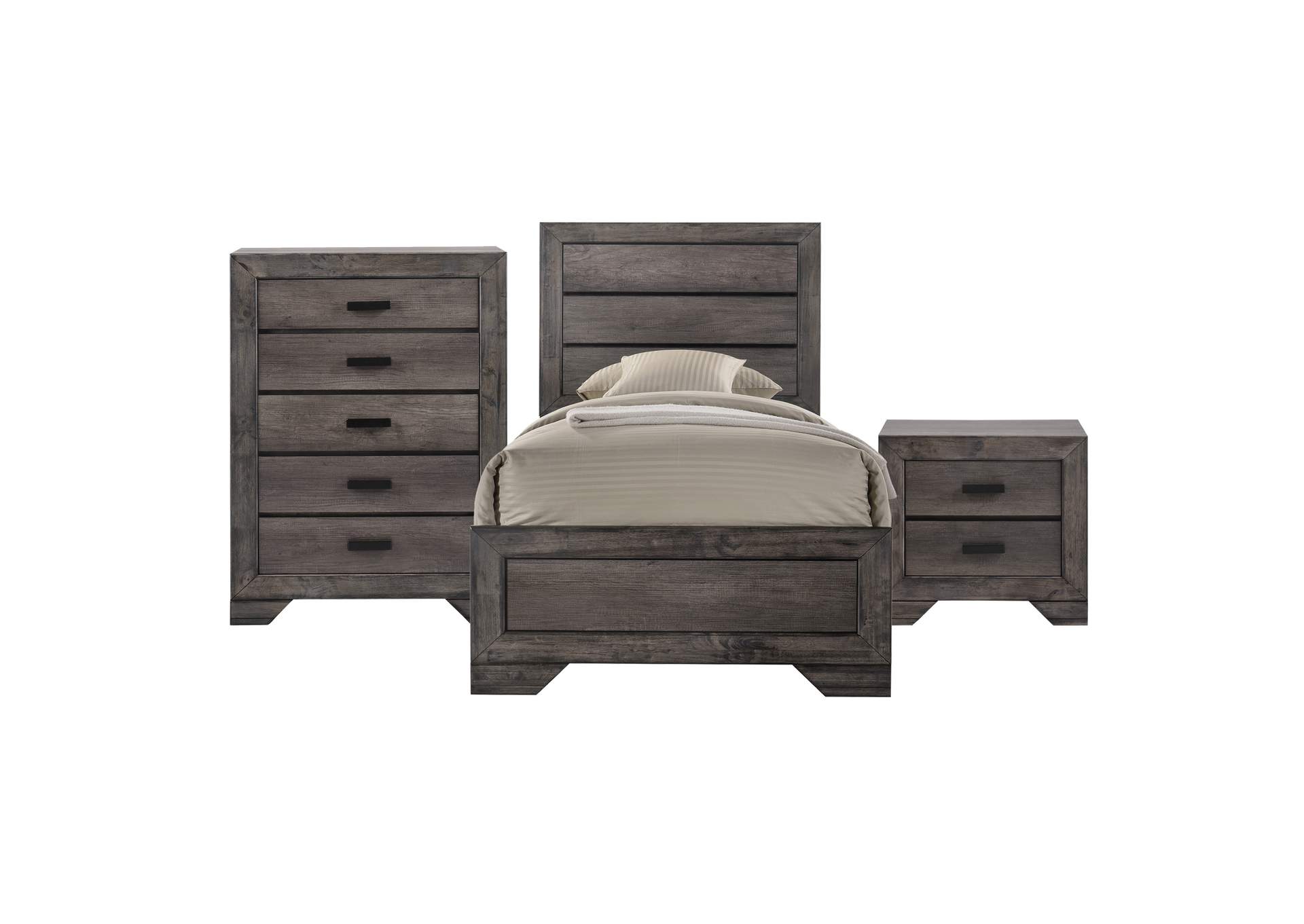 Nathan Youth Twin Panel 3 Piece Bedroom Set,Elements