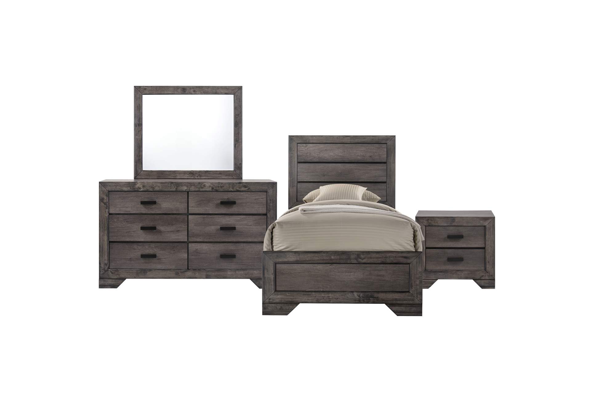 Nathan Youth Twin Panel 4 Piece Bedroom Set,Elements