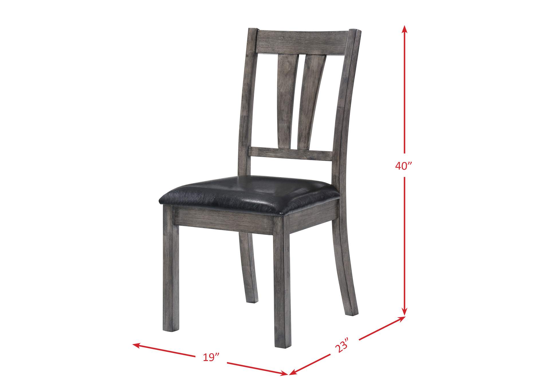 Nathan Fan Back Chair With Pu Seat 2 Per Pack,Elements