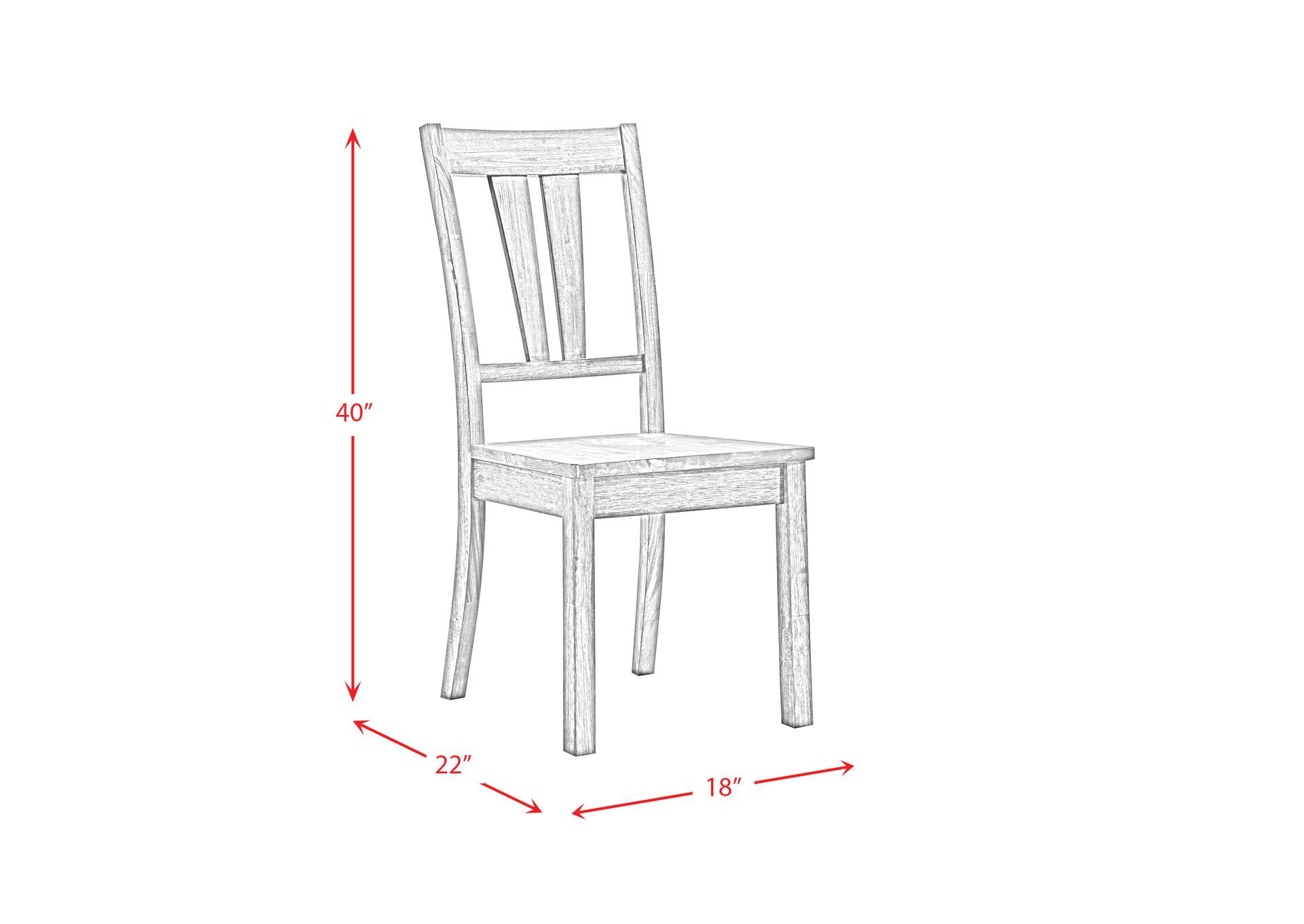 Nathan Fan Back Chair With Wooden Seat 2 Per Pack,Elements