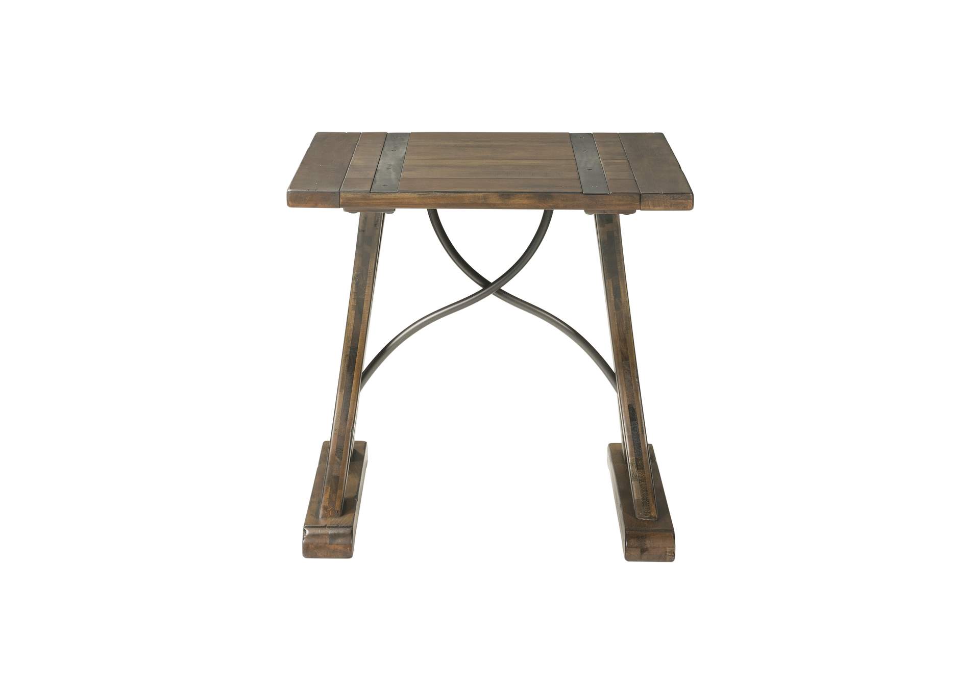 T682 - 125 New Bedford - Square End Table - Allegro Brown,Elements