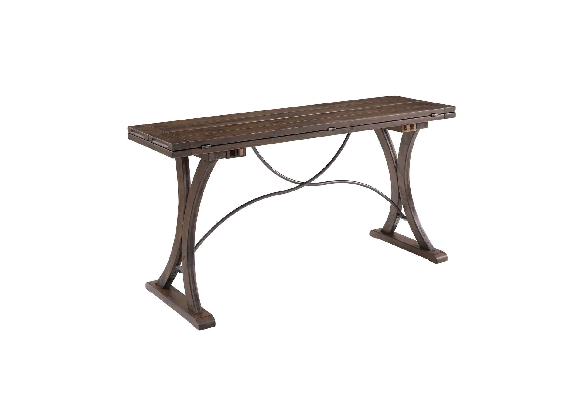 D682 - 33 New Bedford - Folding Top Dining Table - Latte - Dark Pine,Elements