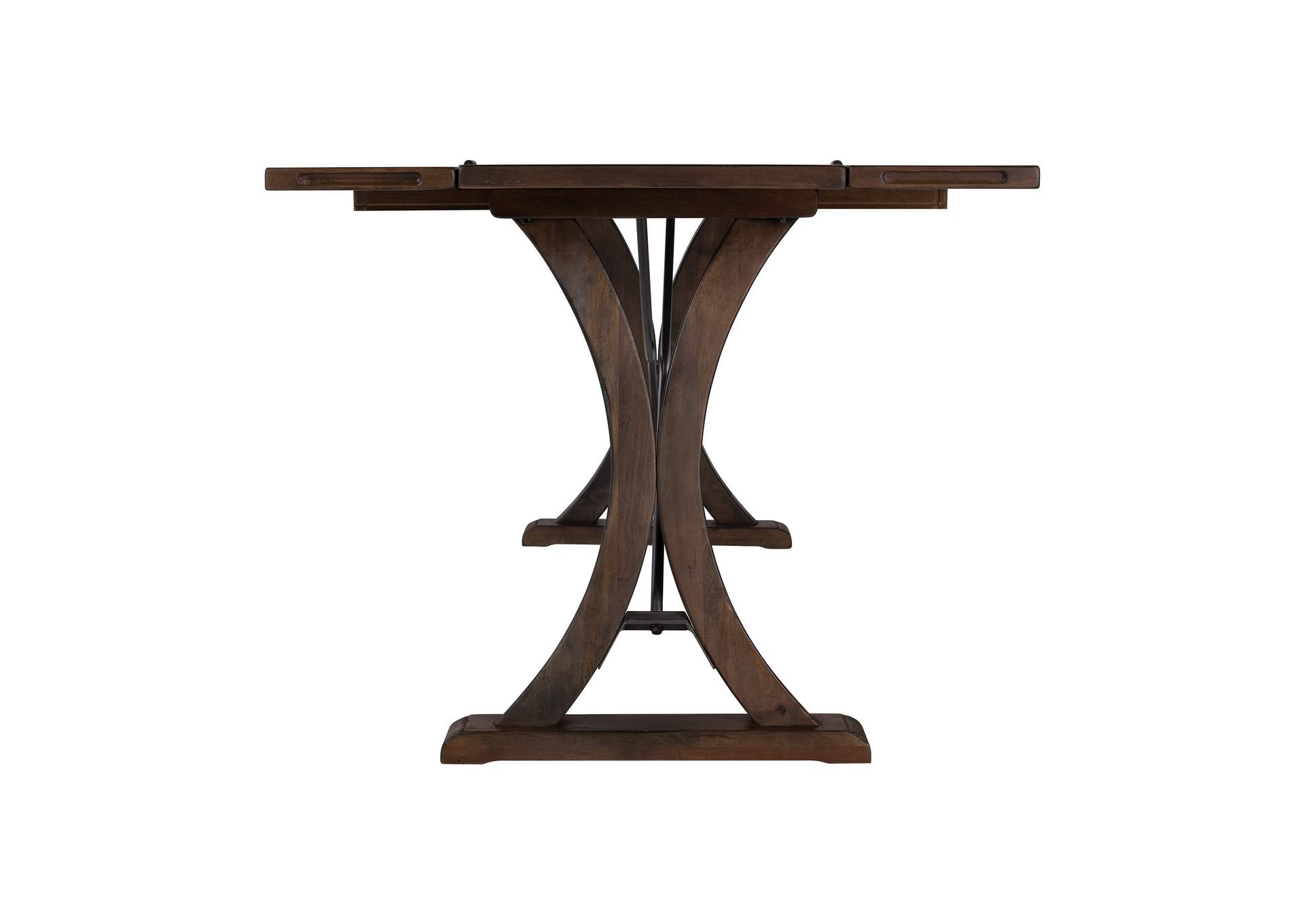 D682 - 33 New Bedford - Folding Top Dining Table - Latte - Dark Pine,Elements