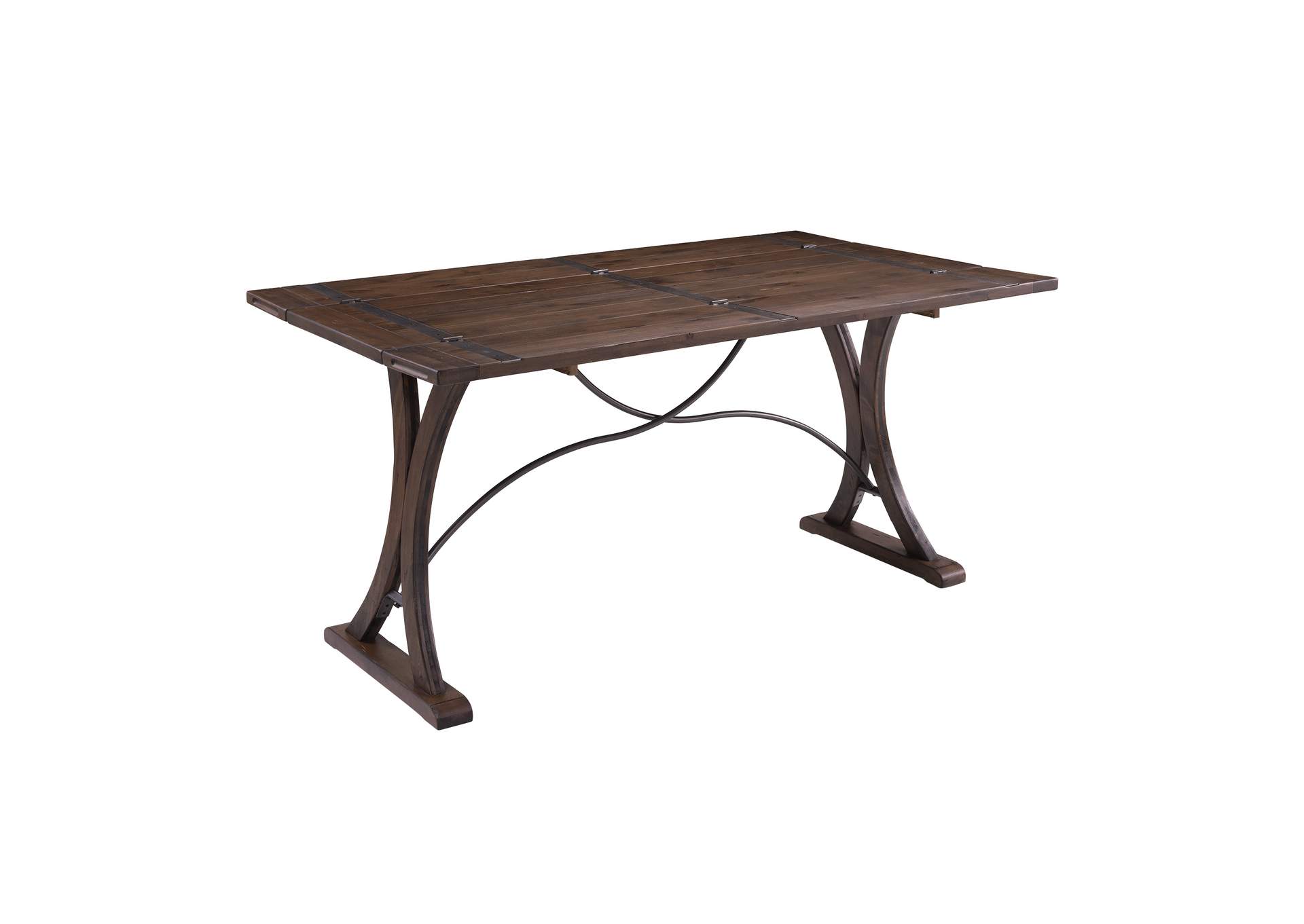 D682 - 33 New Bedford - Folding Top Dining Table - Latte - Dark Pine,Elements