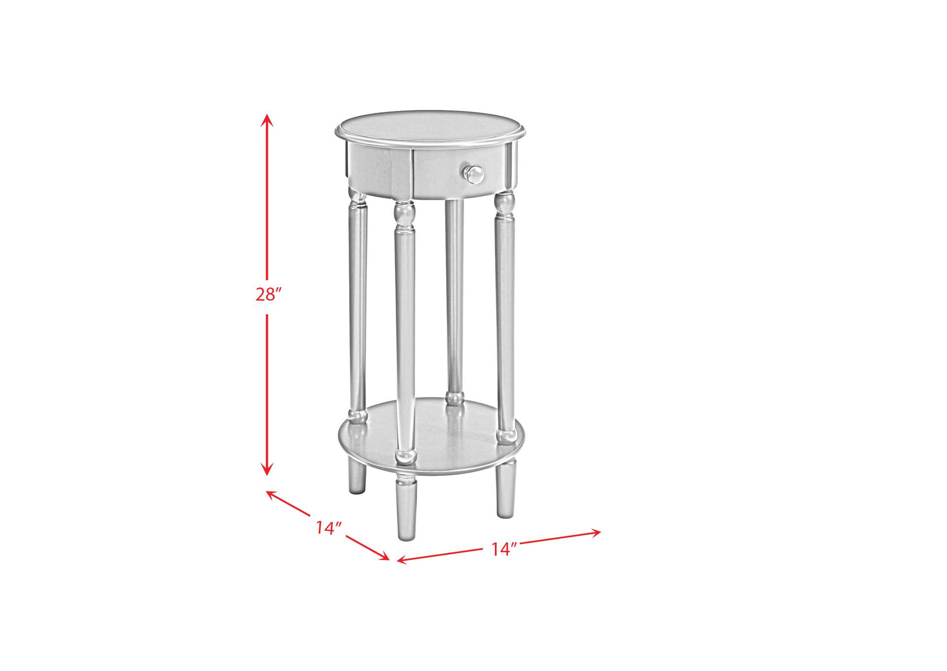 Nico Side Table In Grey,Elements