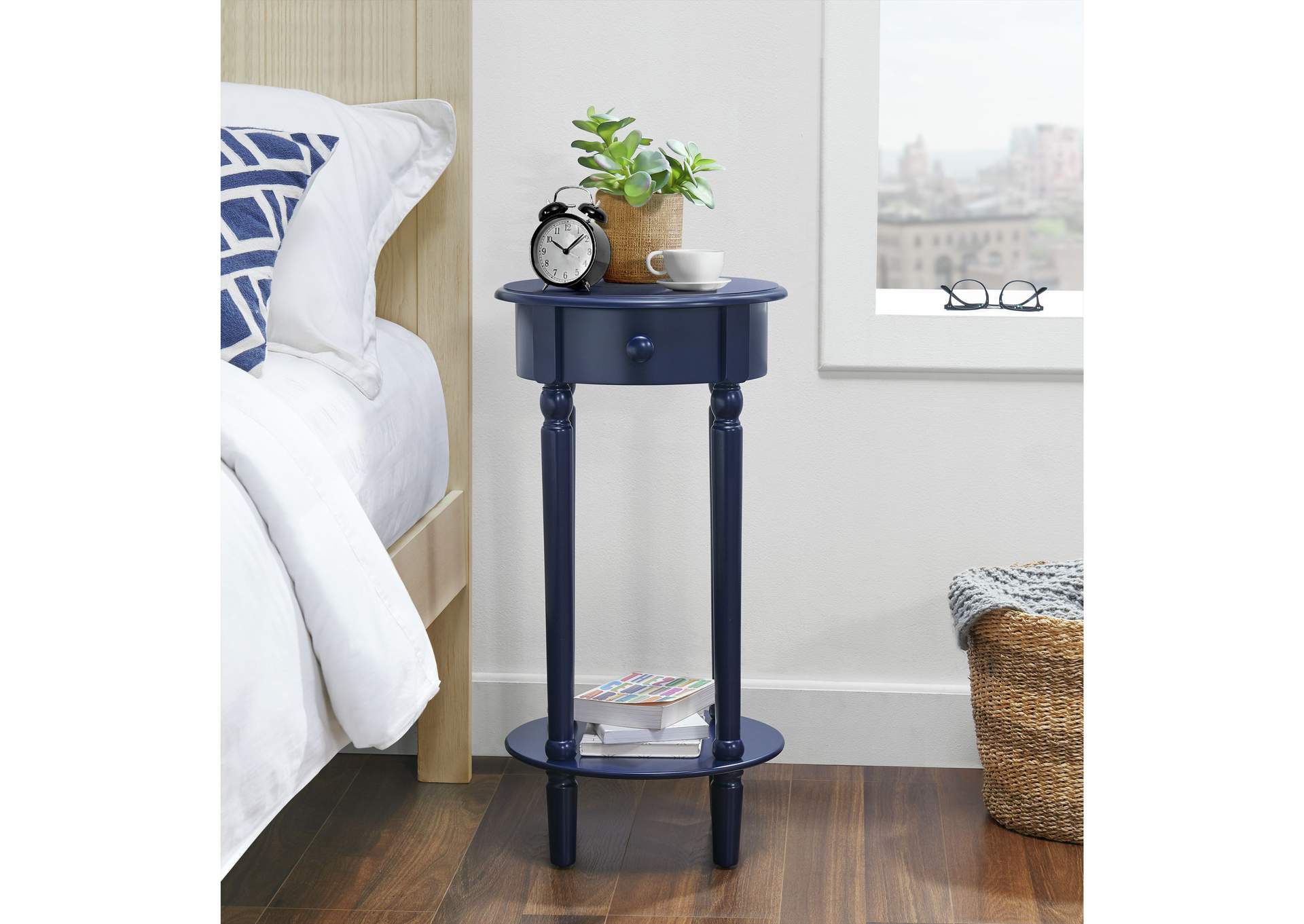 Nico Side Table In Blue,Elements