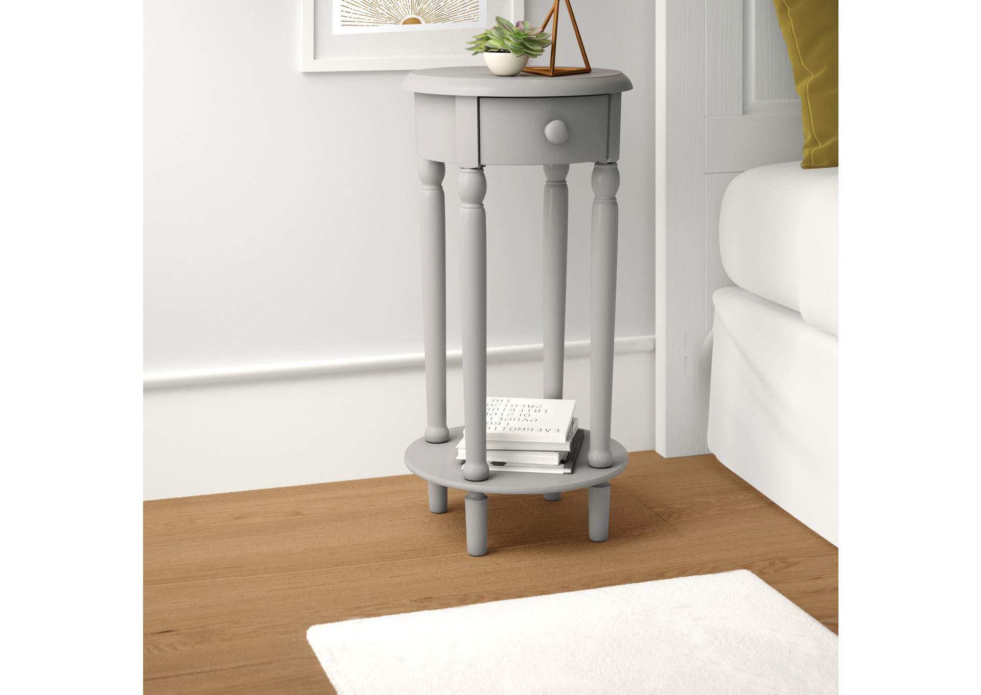 Nico Side Table In Grey,Elements